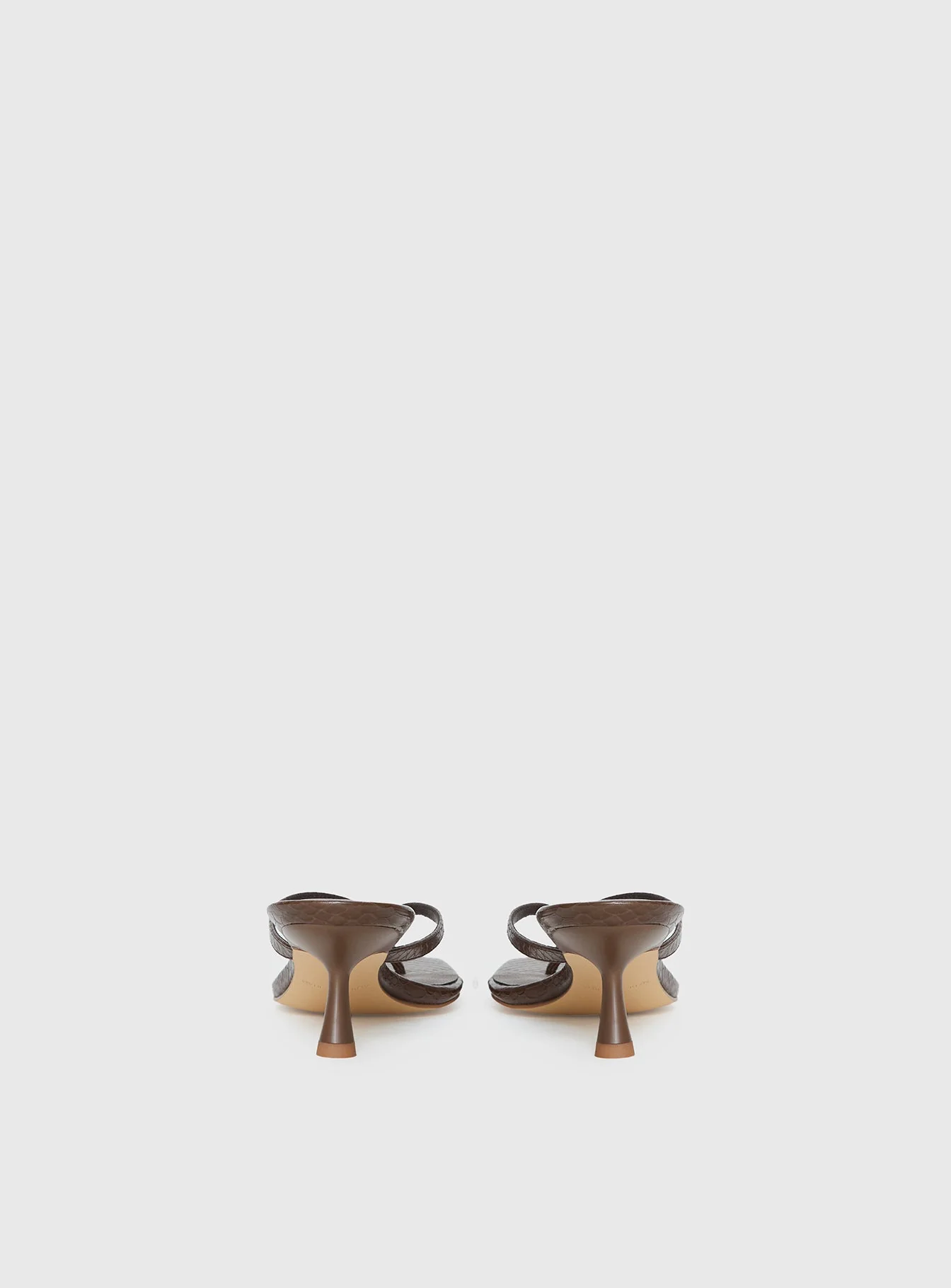 So Exclusive Snake Thong Heels Brown - Image 5