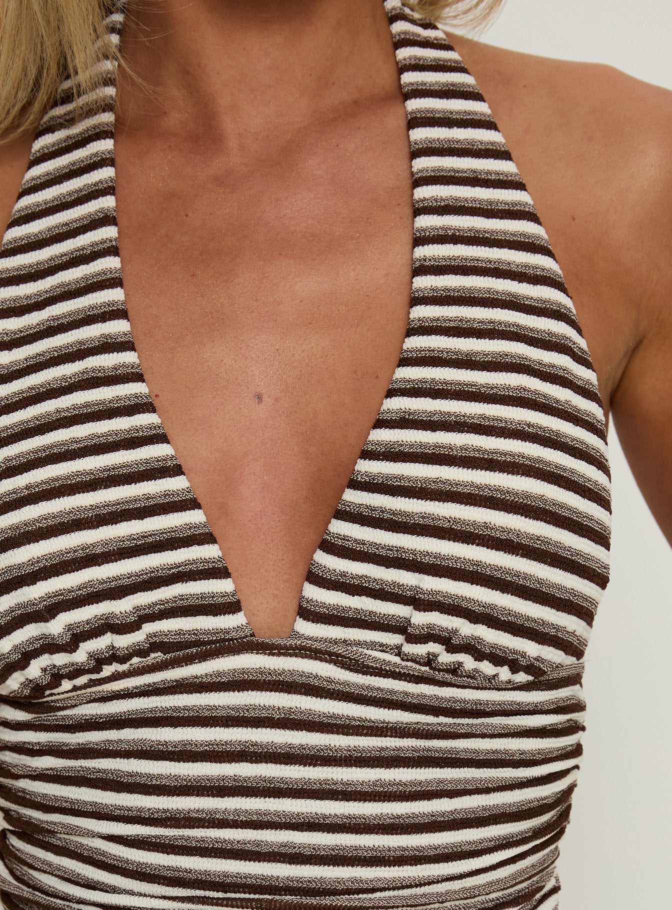 Socorro Halter Top Brown Stripe - Image 6