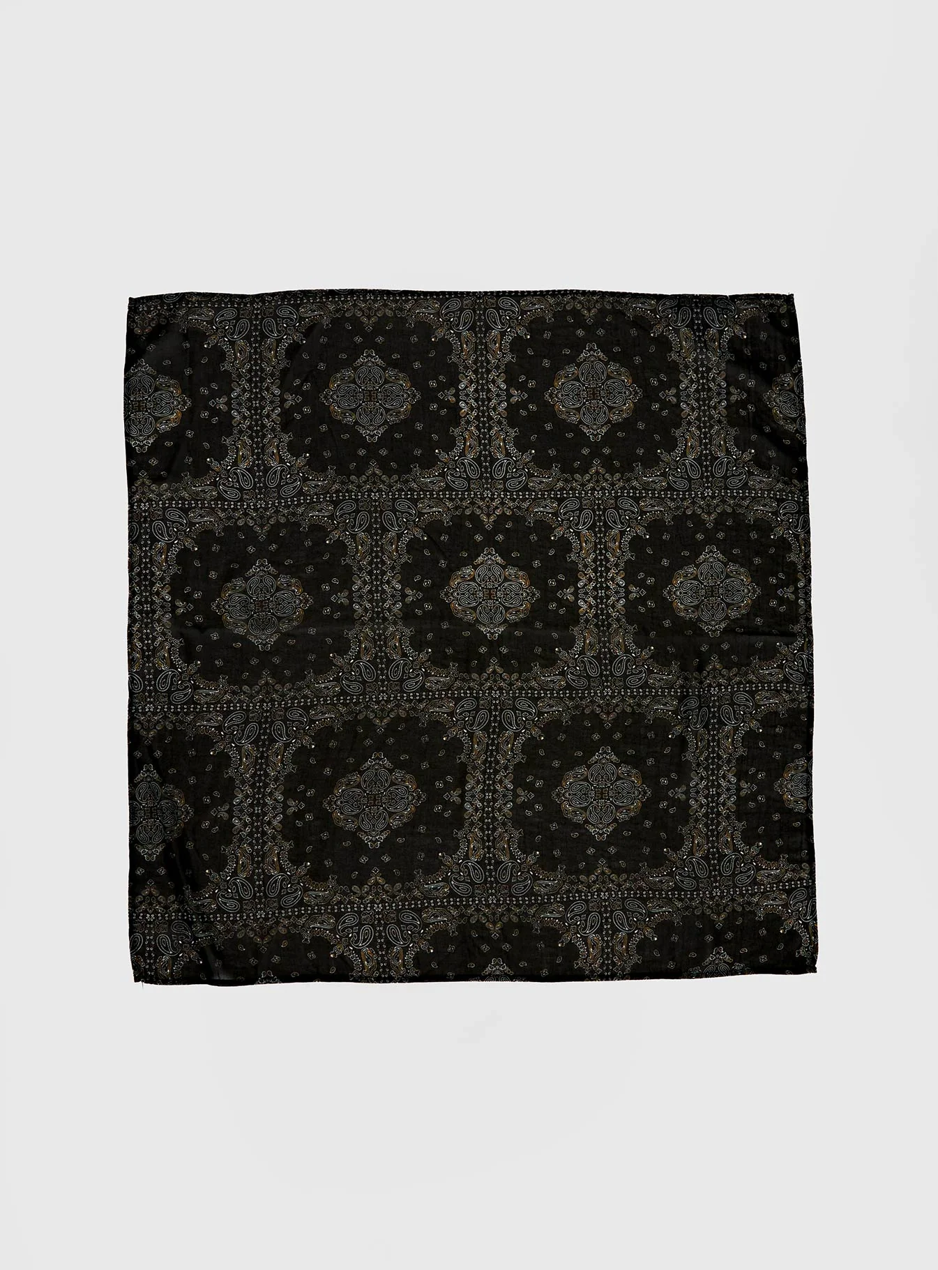 Solara Scarf Black Paisley - Image 2