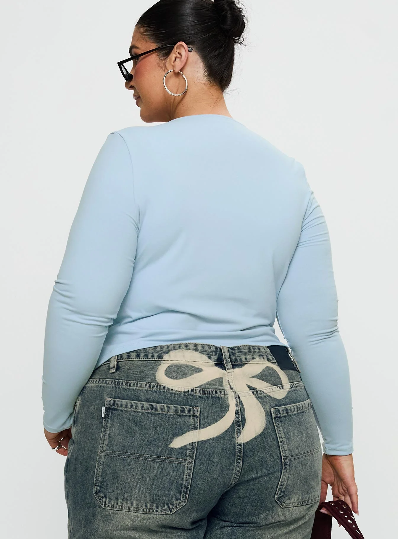 Sold On You Long Sleeve Top Blue Curve - Image 5