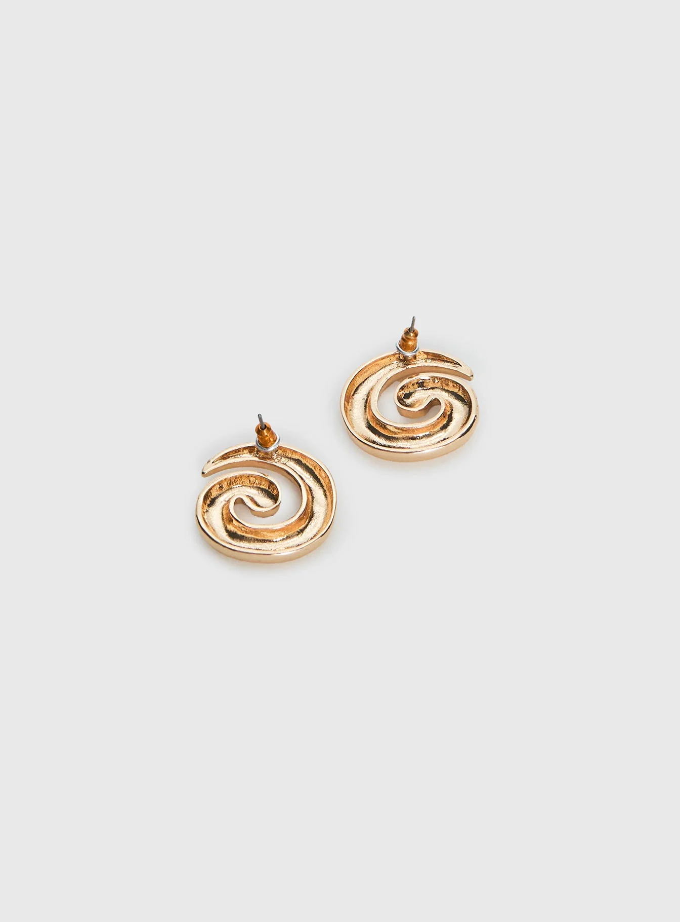 Sold On You Spiral Earrings Gold - Image 4