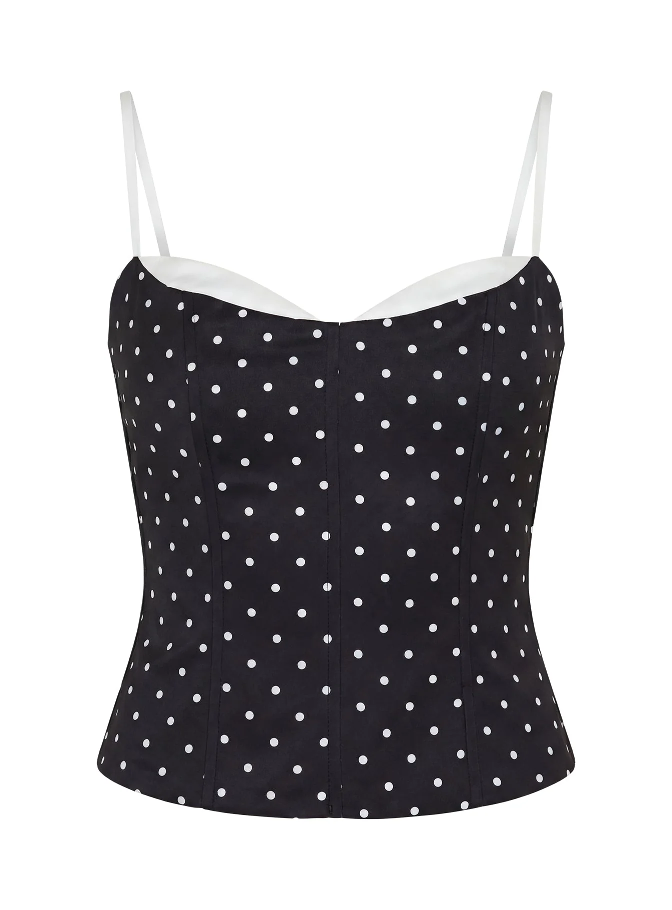 Somani Layered Corset Top Black Polka Dot - Image 10