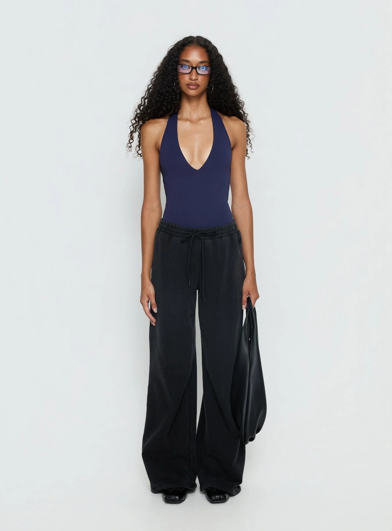 Someone New Halter Bodysuit Navy - Image 7