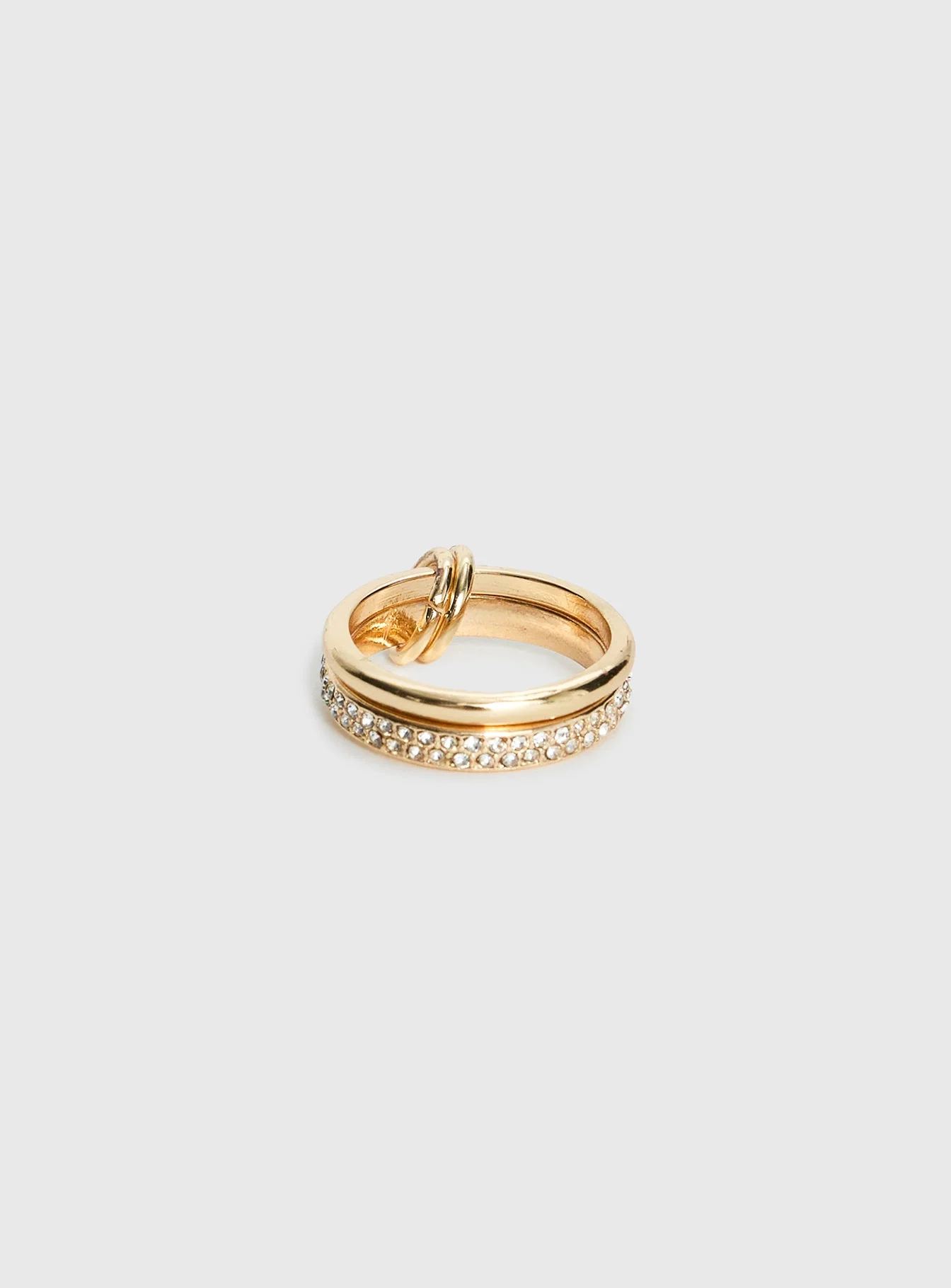 Something Sweet Stacked Ring Gold - Image 3