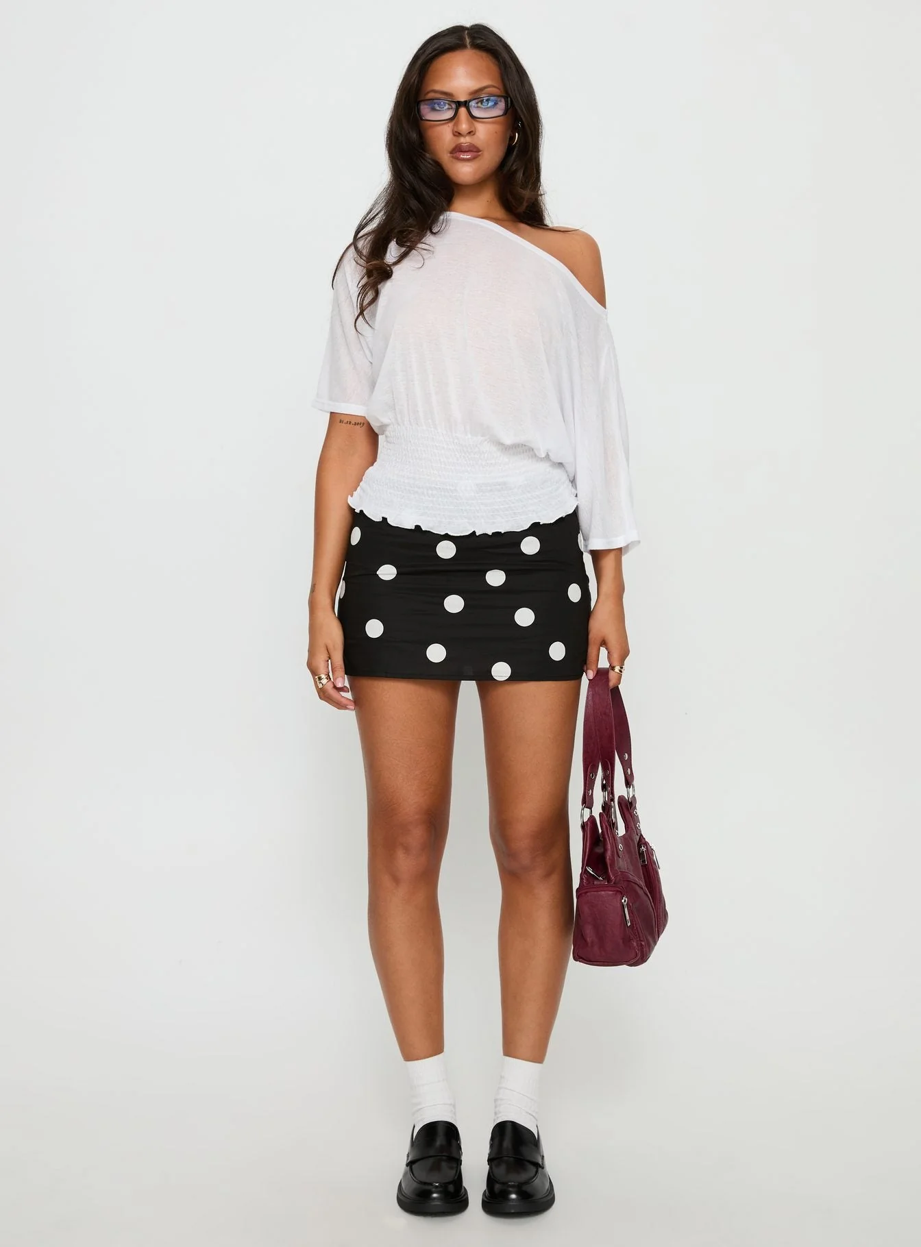 Special Treat Skort Black / White Polka Dot - Image 7