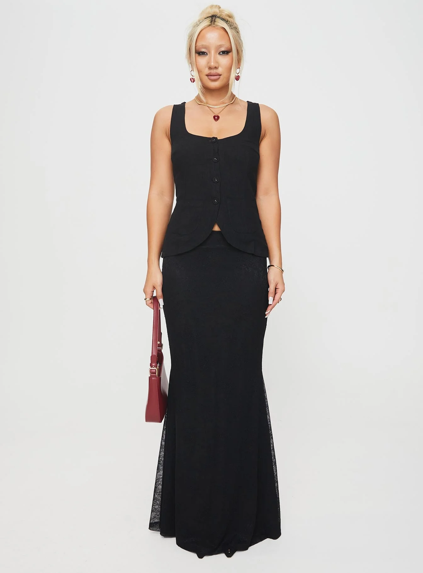 Spirito Vest Top Black - Image 7