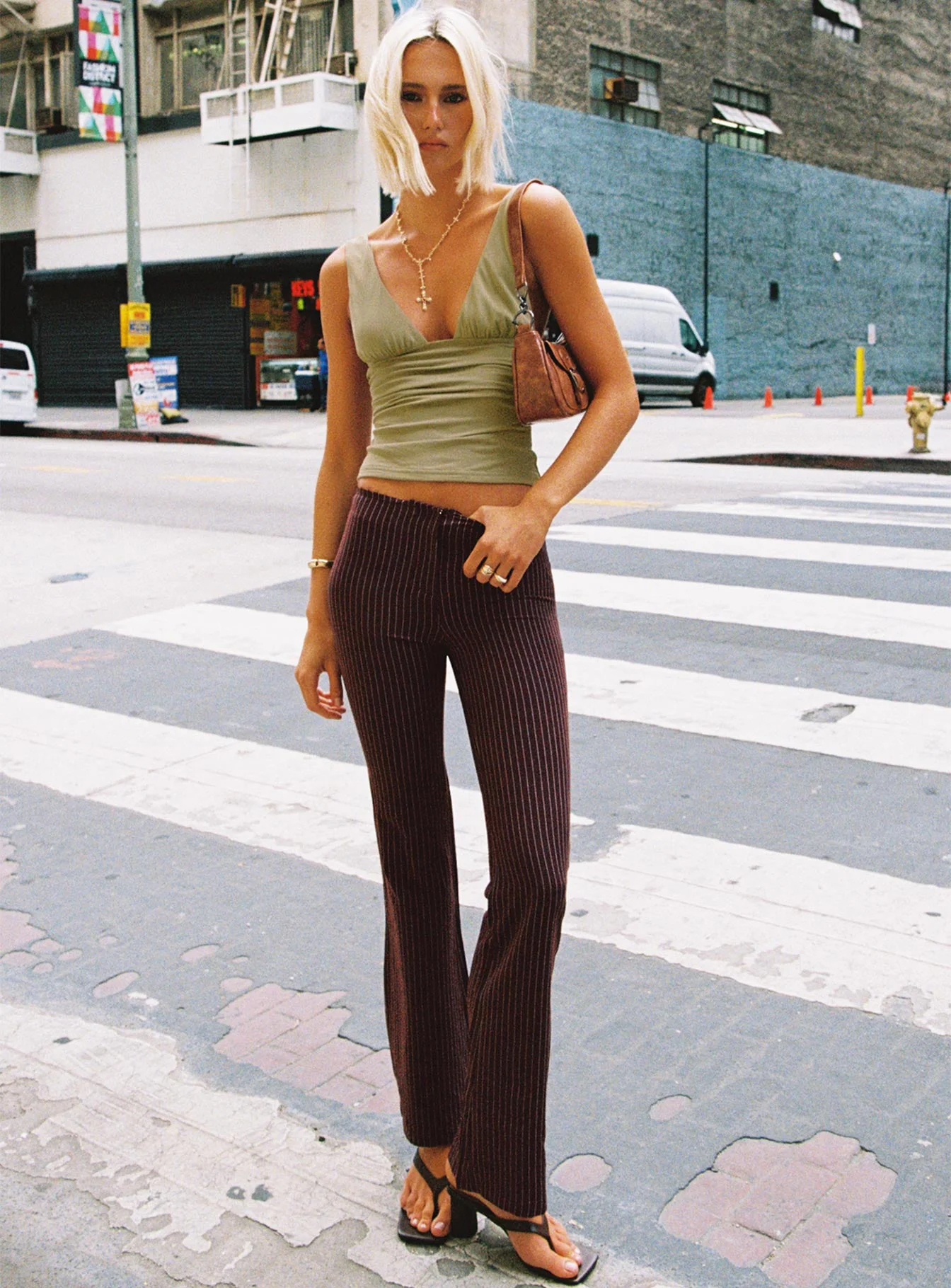 Sportia Flare Pants Brown - Image 10