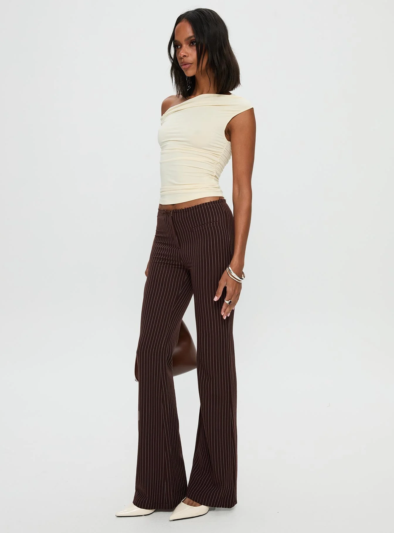 Sportia Flare Pants Brown - Image 4