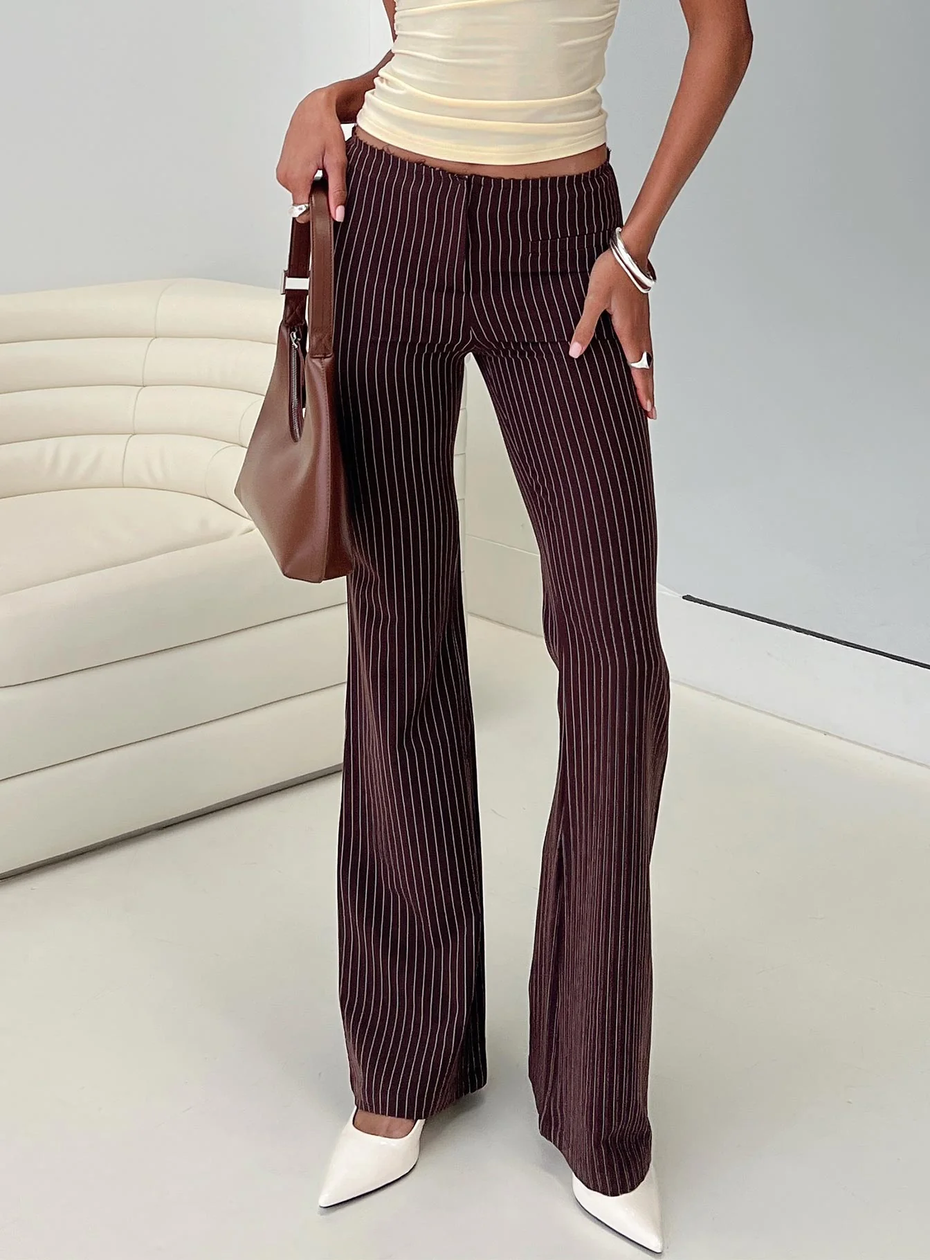 Sportia Flare Pants Brown - Image 9