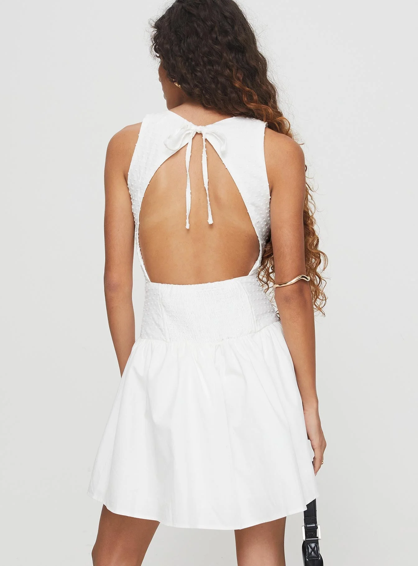 Square It Mini Dress White - Image 5