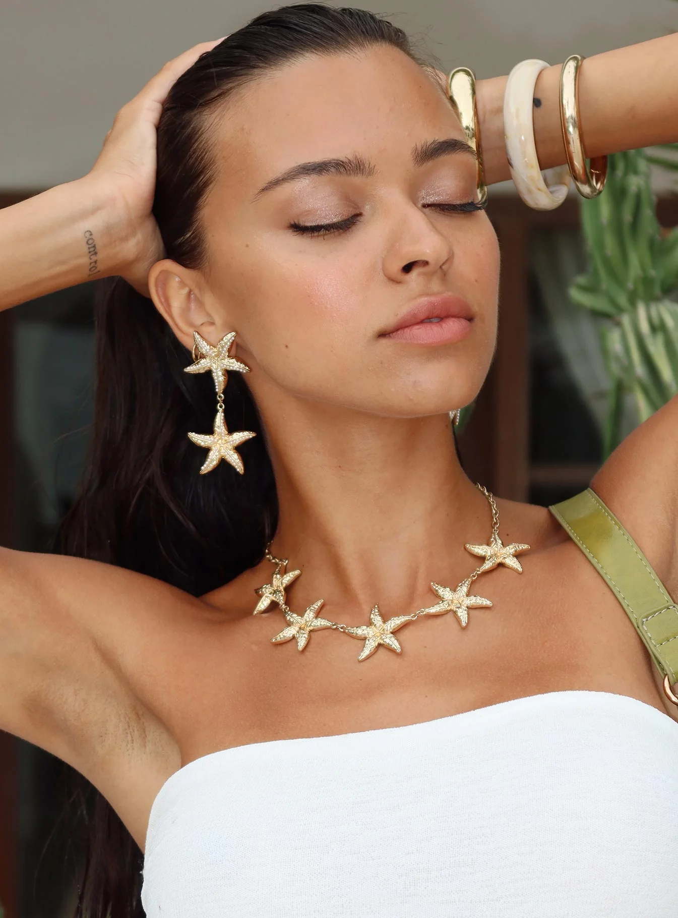Starfish Necklace Gold - Image 7