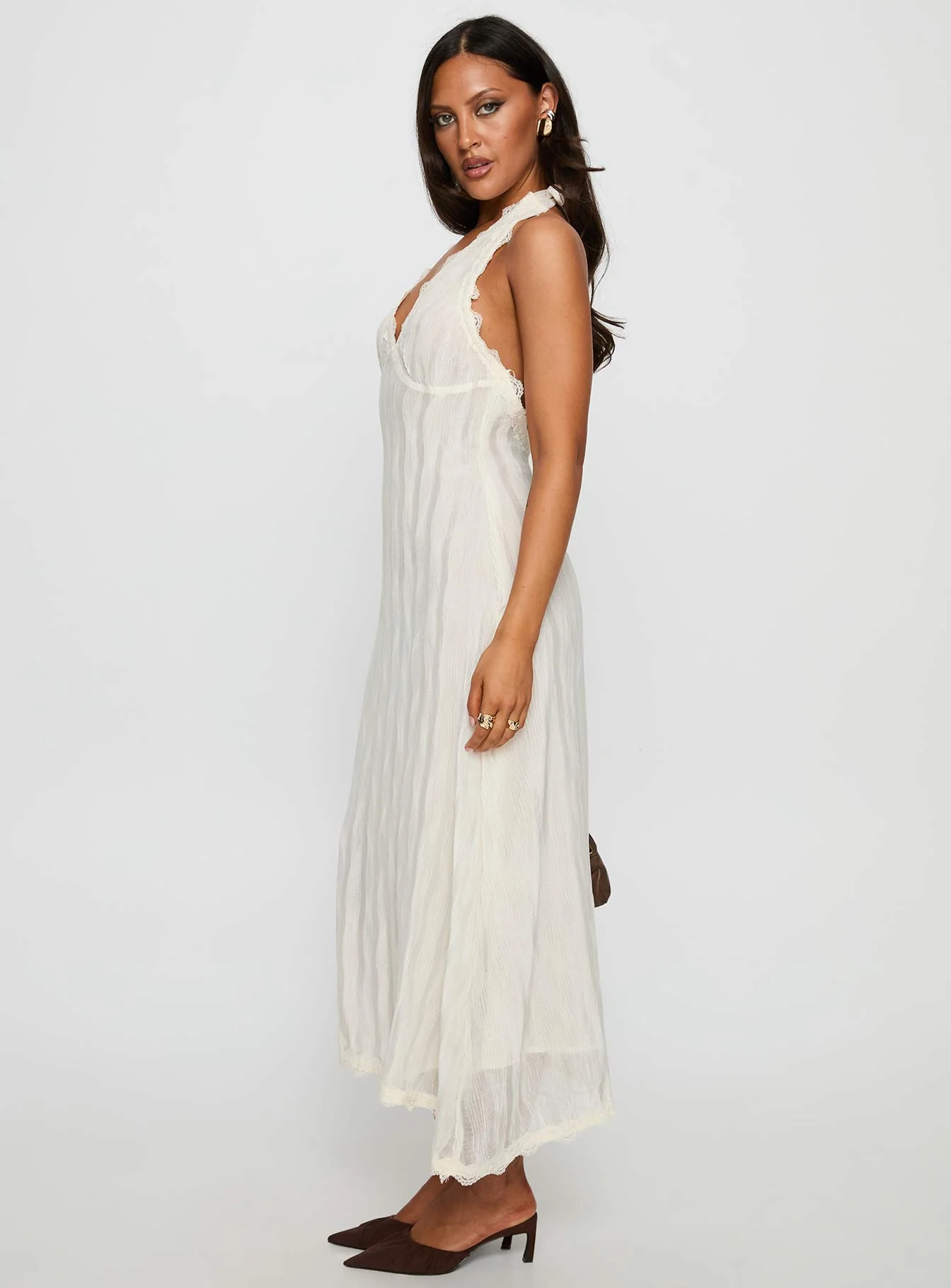 Stars Align Midi Dress Cream - Image 4