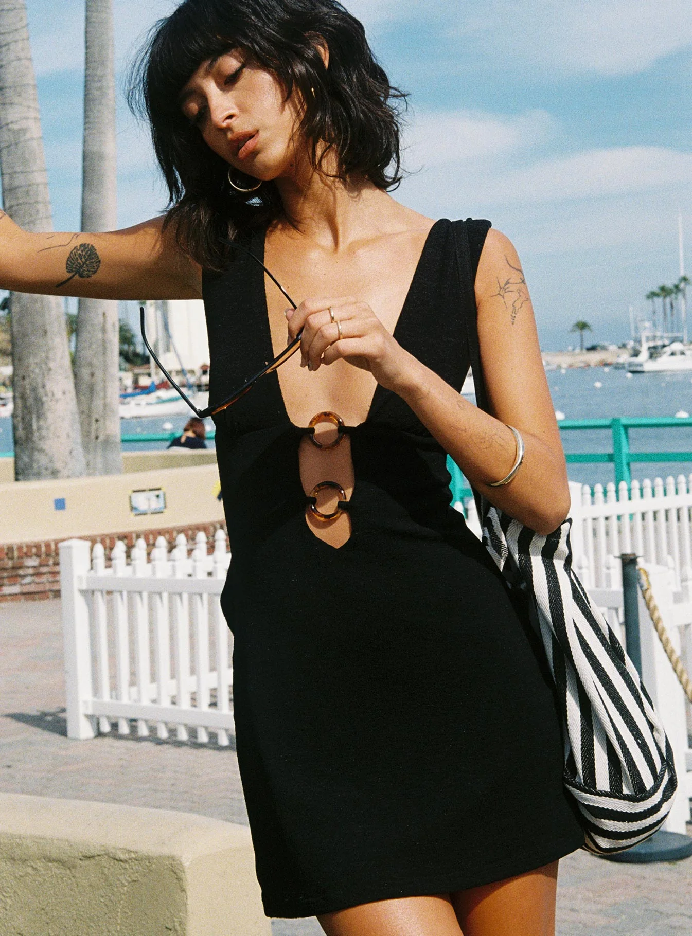 Steward Mini Dress Black - Image 3
