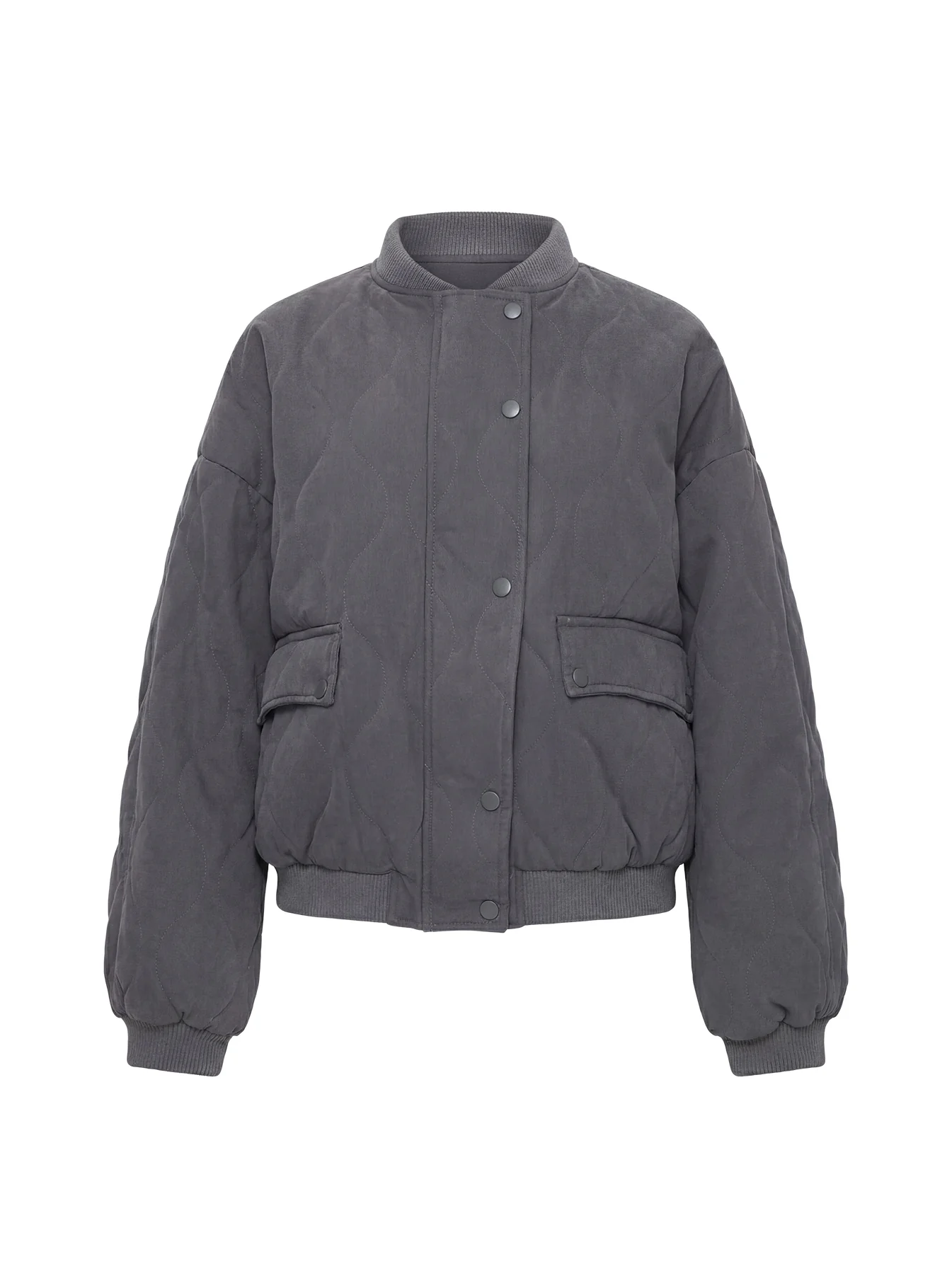 Stick Season Quilted Jacket Grey - Image 11