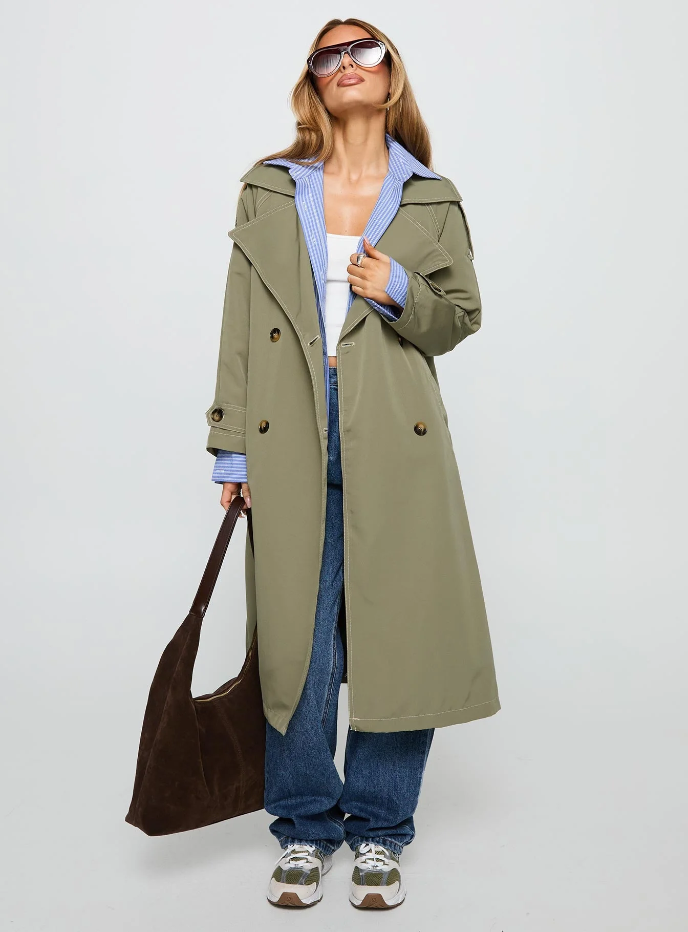 Still Love Trench Coat Khaki - Image 2