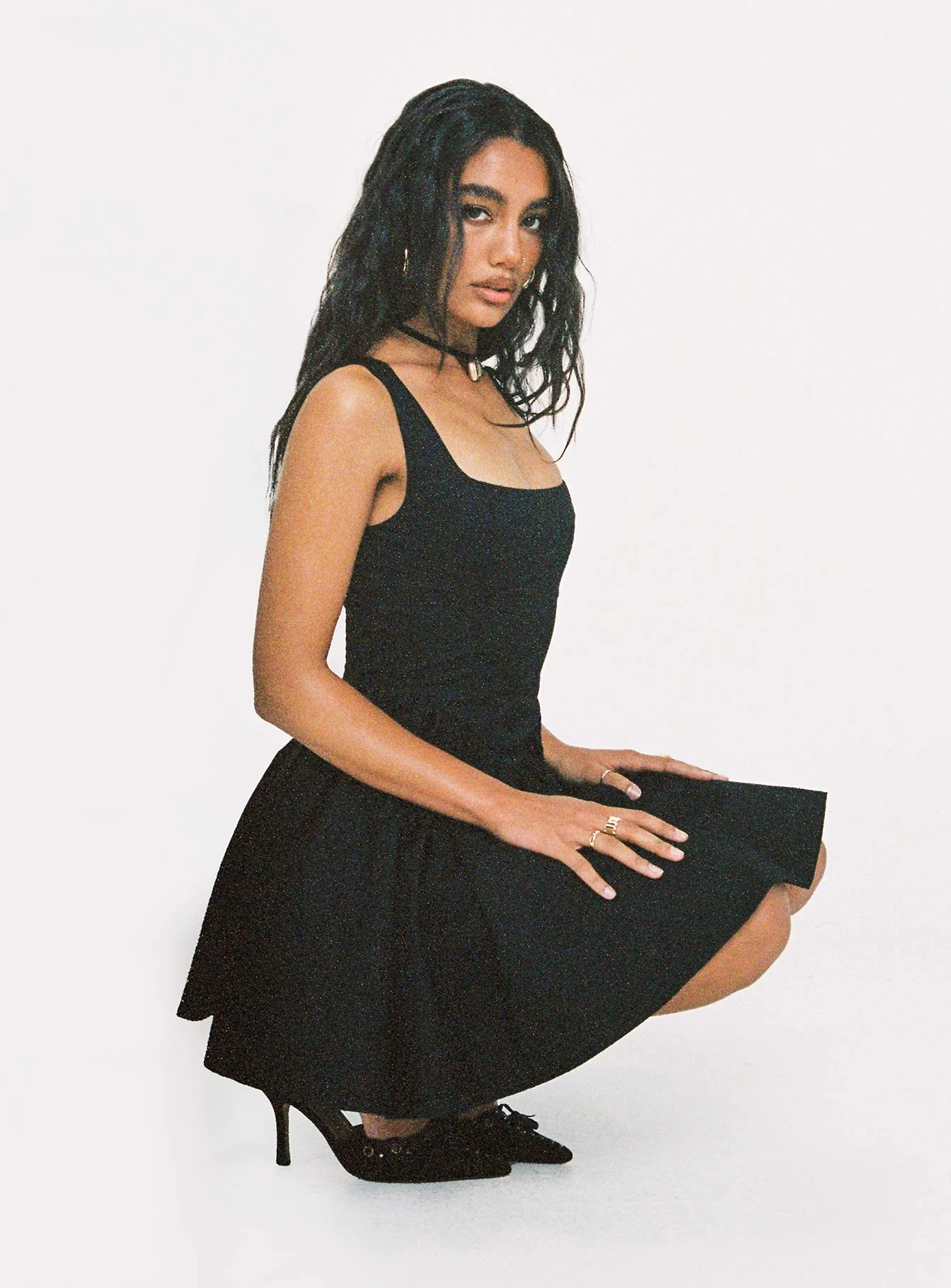 Straplie Mini Dress Black - Image 2