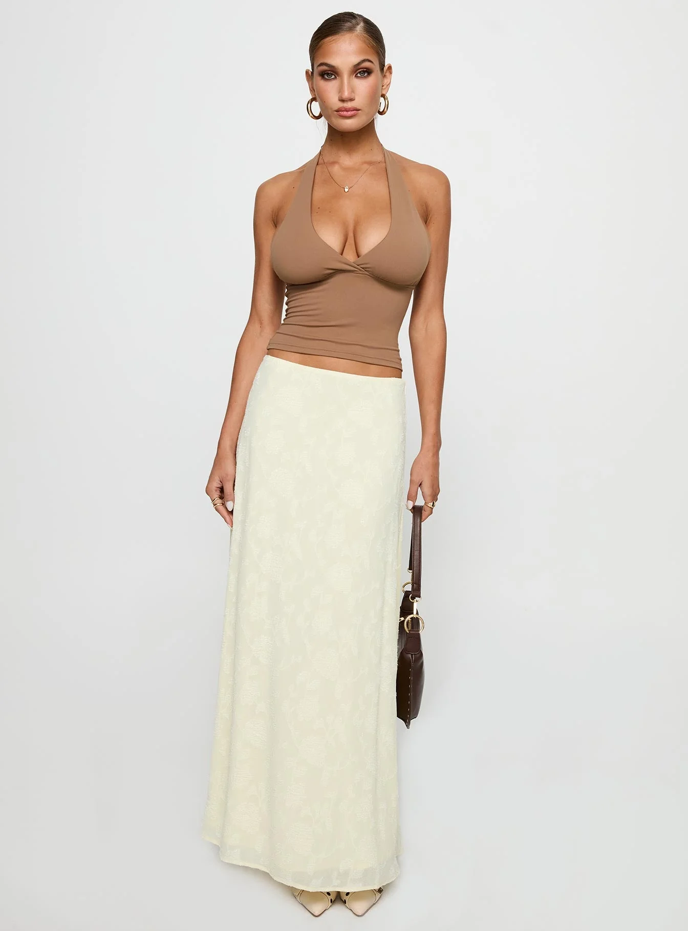 Su Casa Low Waist Maxi Skirt Yellow - Image 2