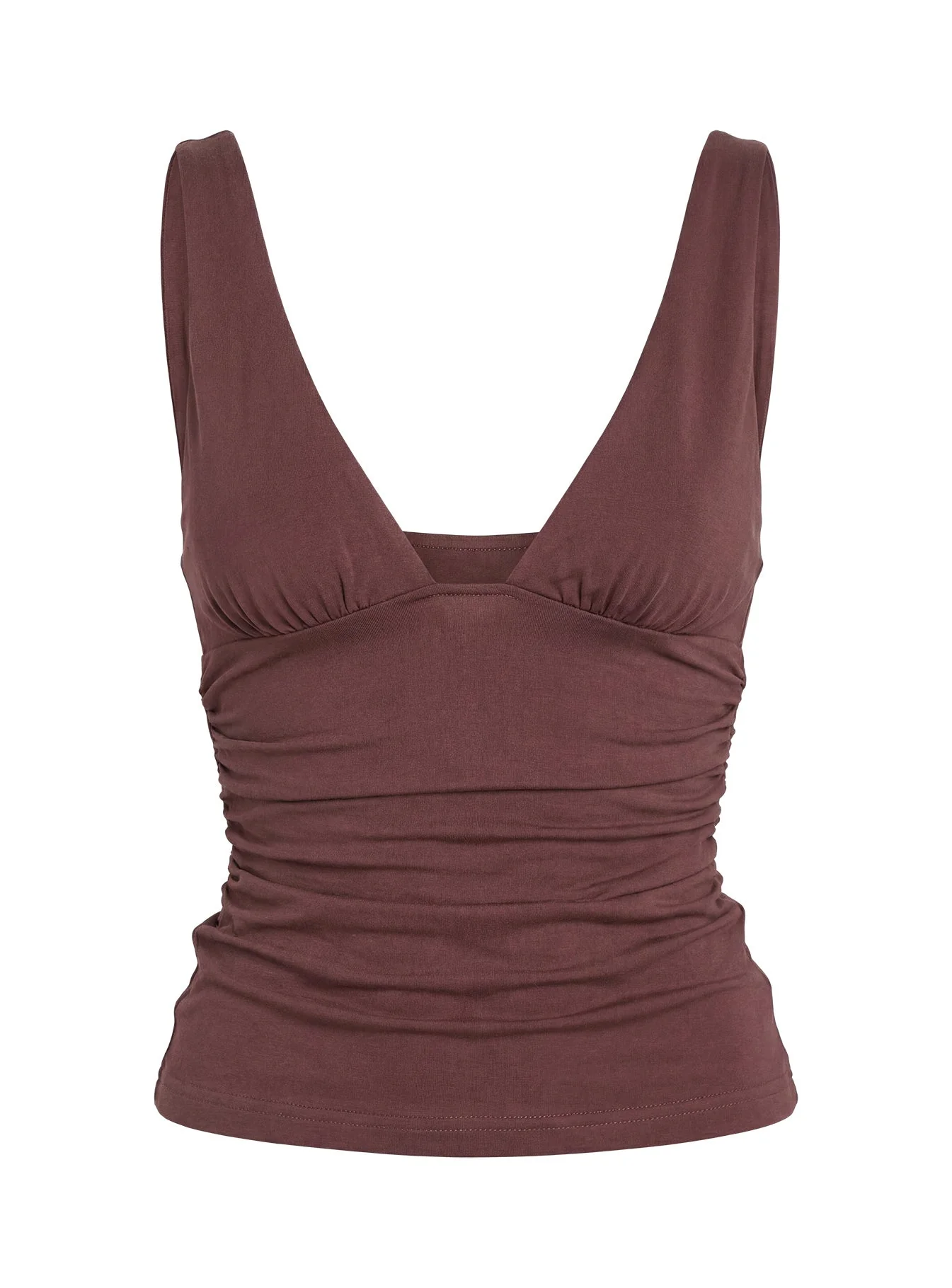 Sublime Ruched Top Brown - Image 11