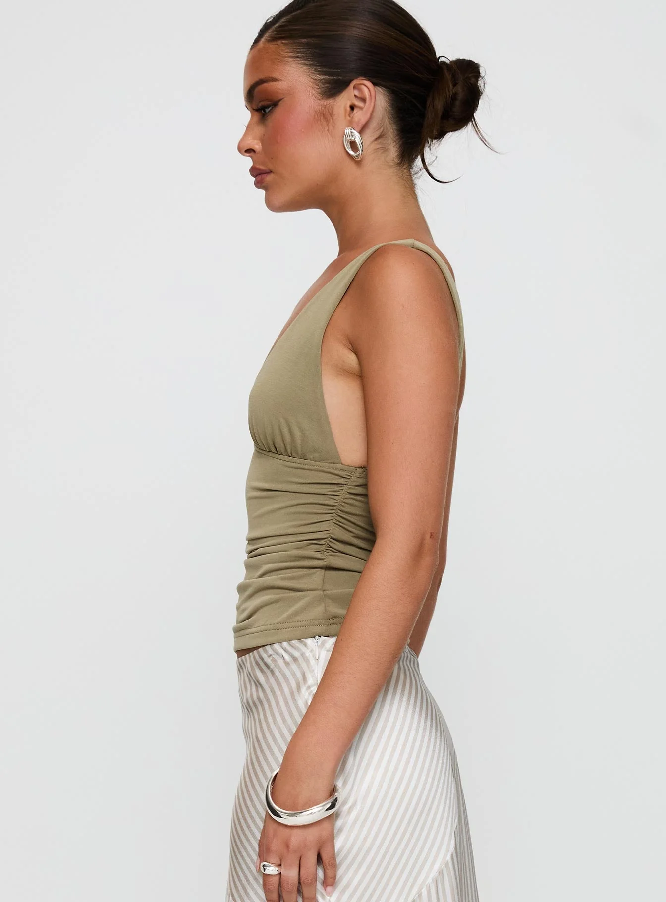 Sublime Ruched Top Green - Image 4