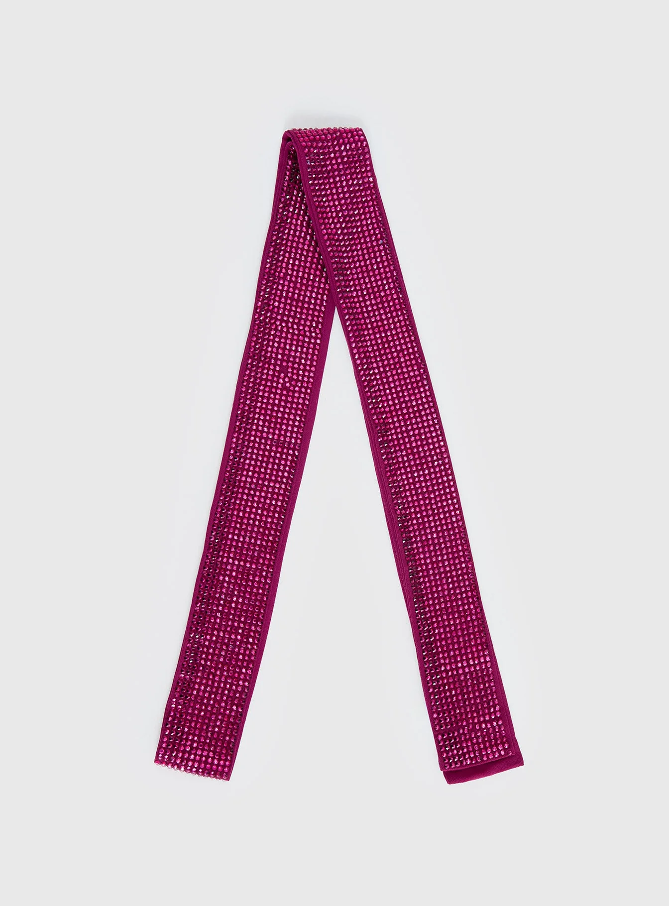 Sugarberry Skinny Scarf Pink Metallic - Image 2
