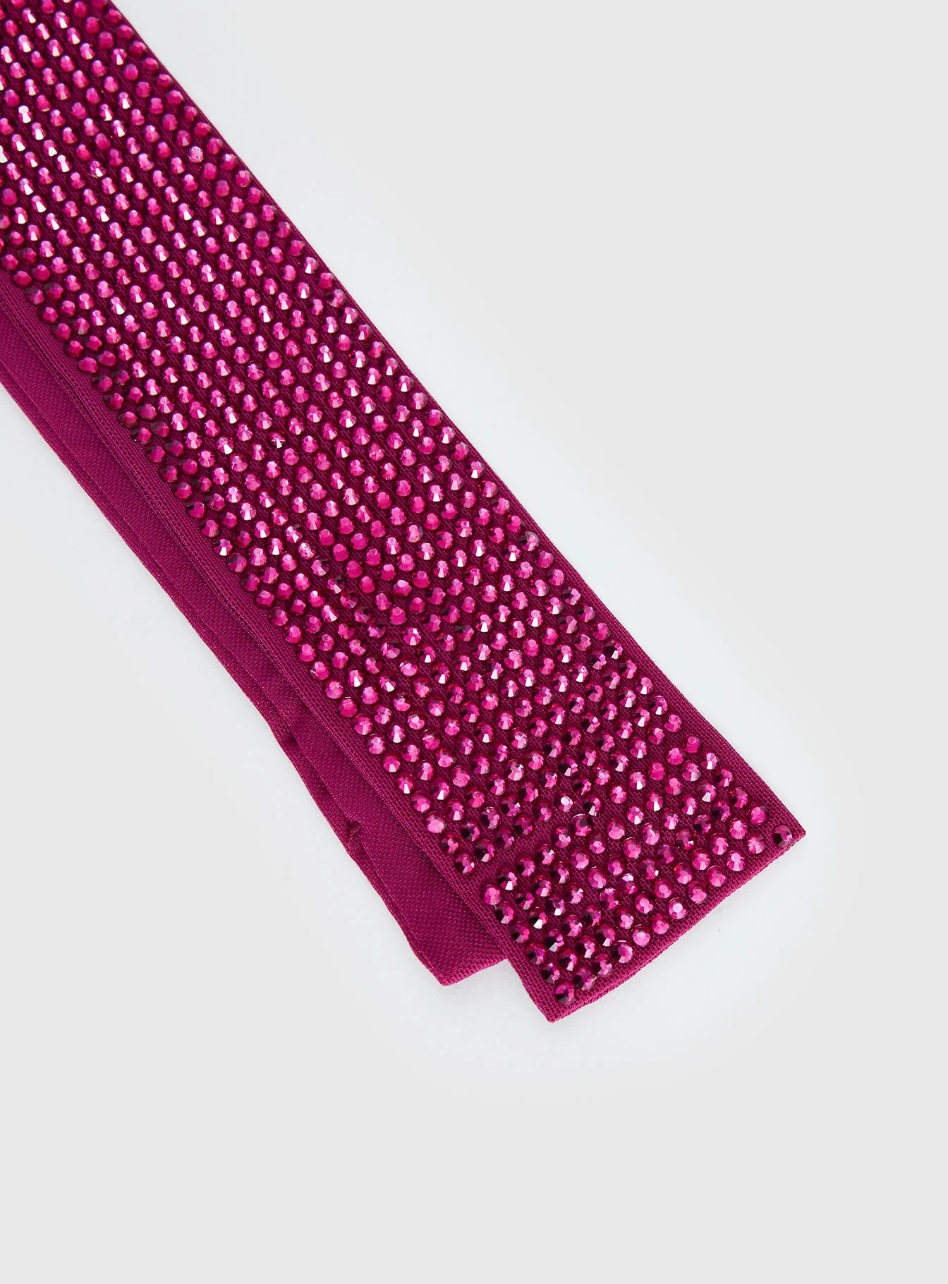 Sugarberry Skinny Scarf Pink Metallic - Image 3