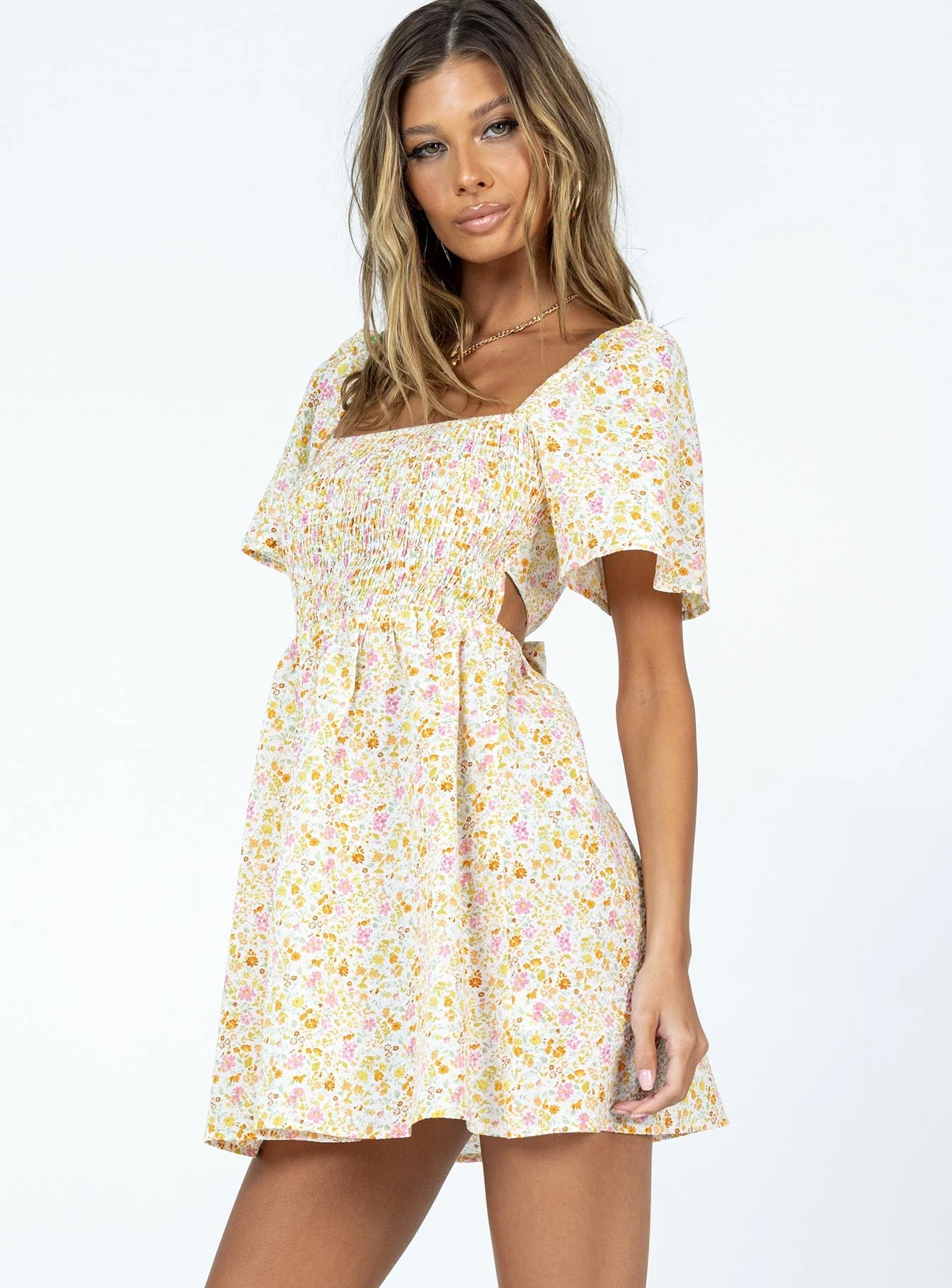 Summer Nights Mini Dress Floral - Image 5