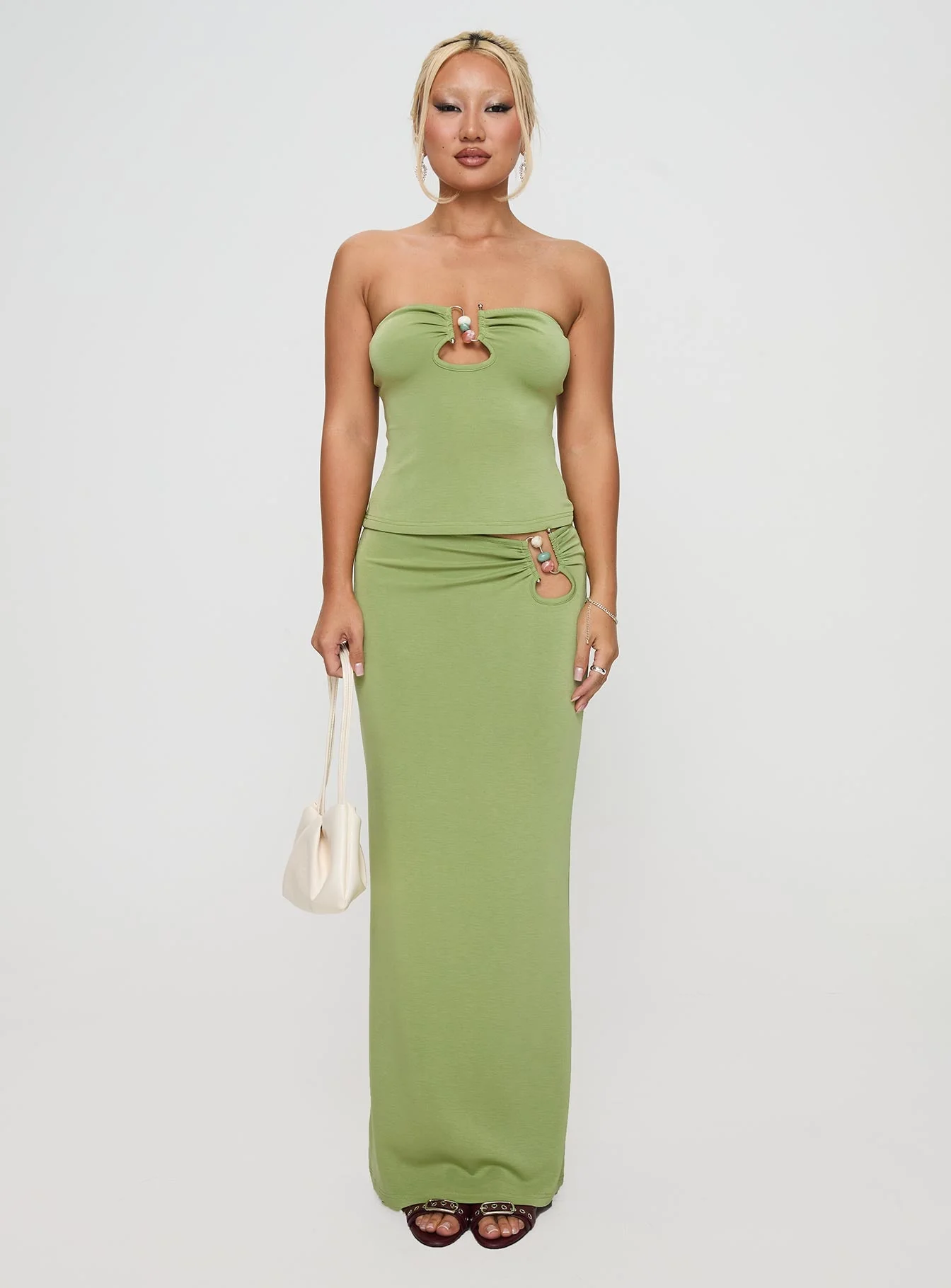 Sun Chaser Maxi Skirt Green - Image 7