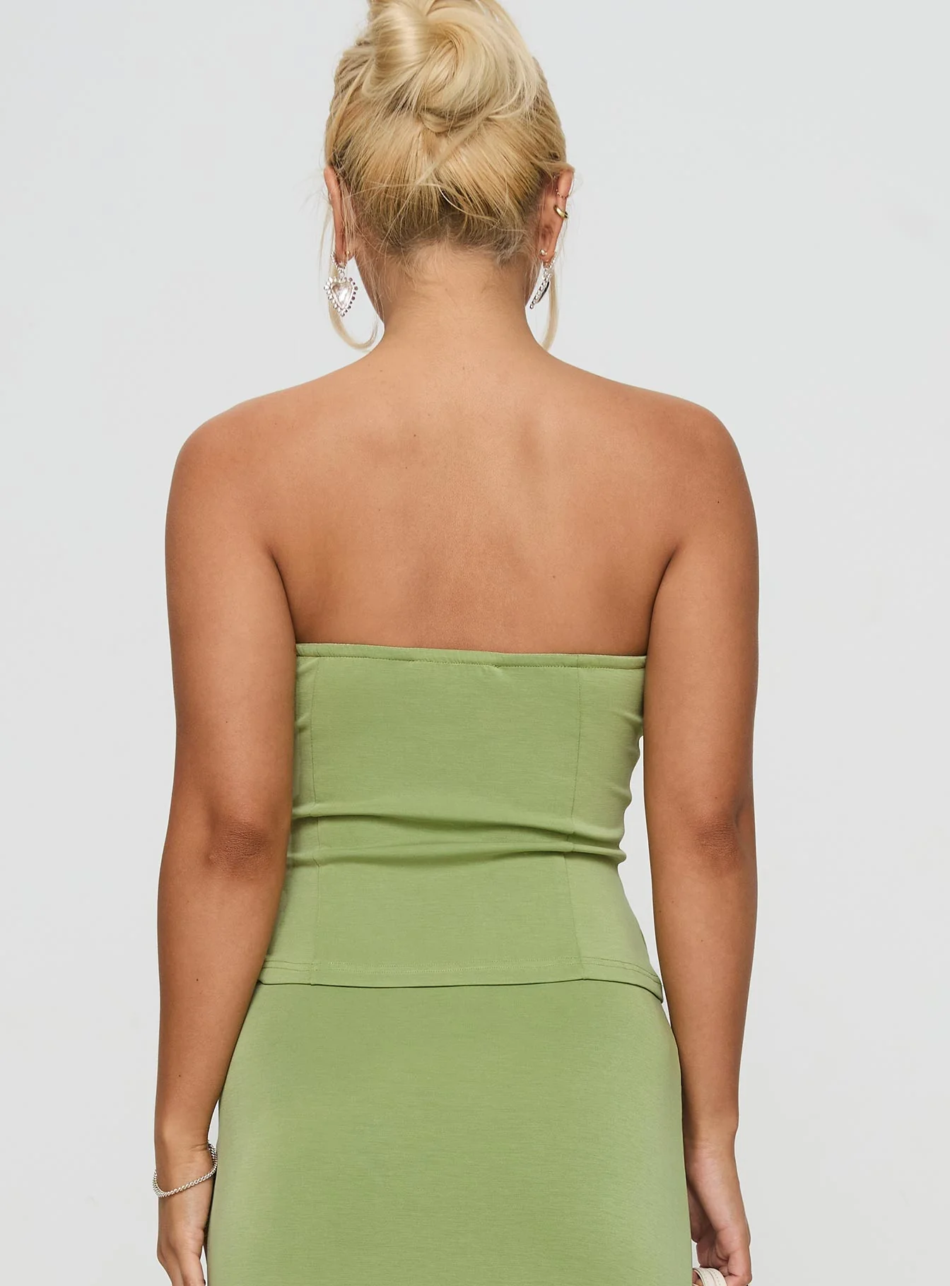 Sun Chaser Strapless Top Green - Image 5