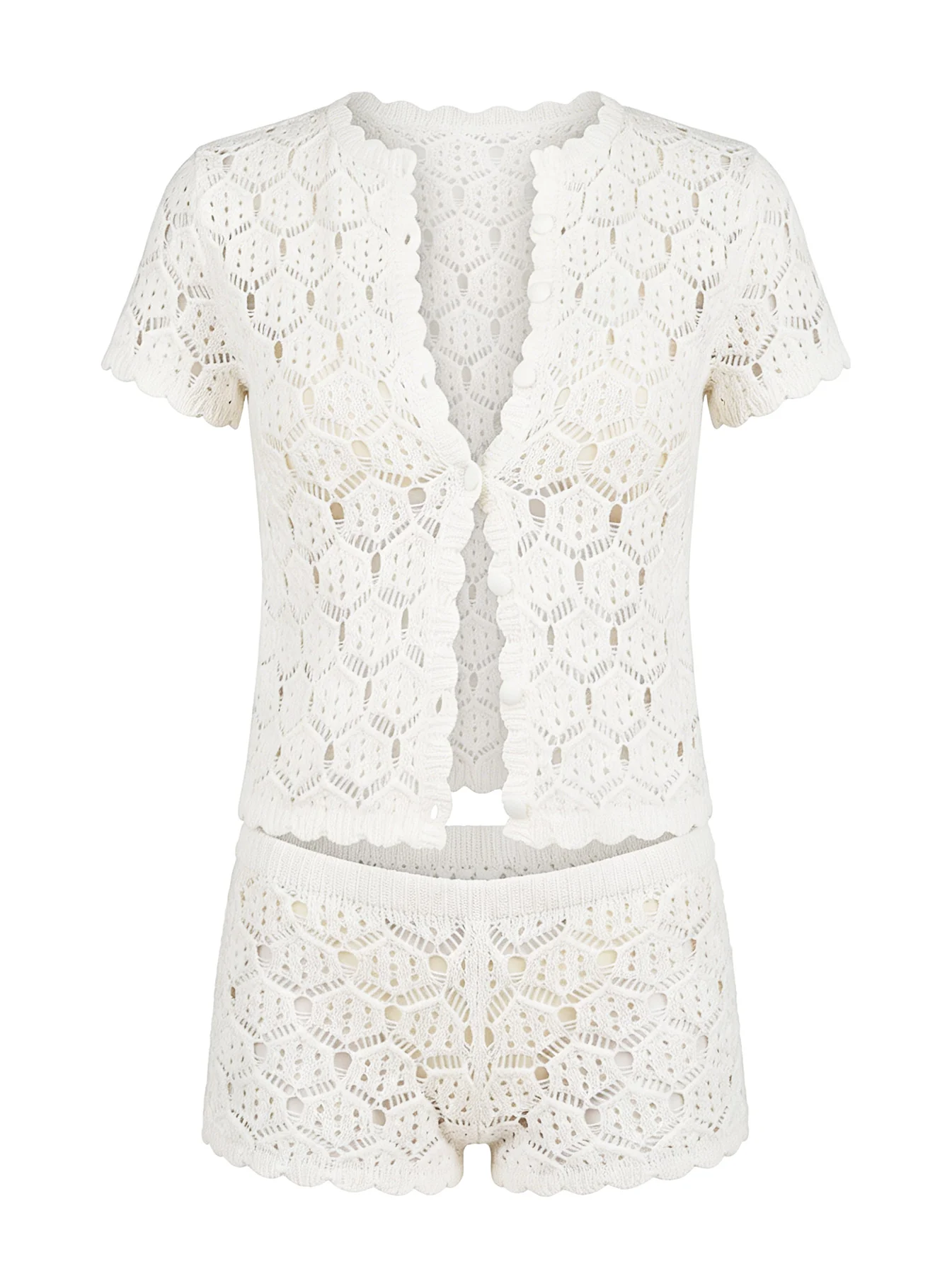 Sun Still Shines Crochet Set White - Image 7