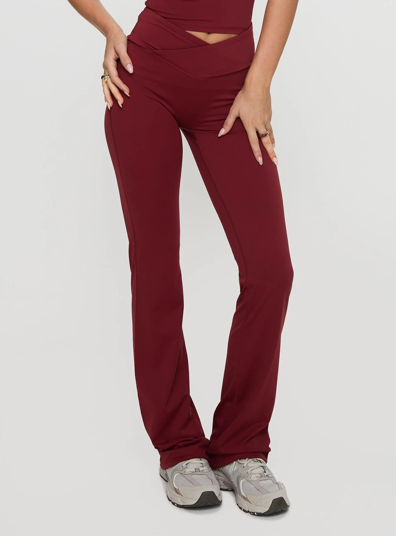Sunday Session Active Flare Leg Pant Red - Image 2