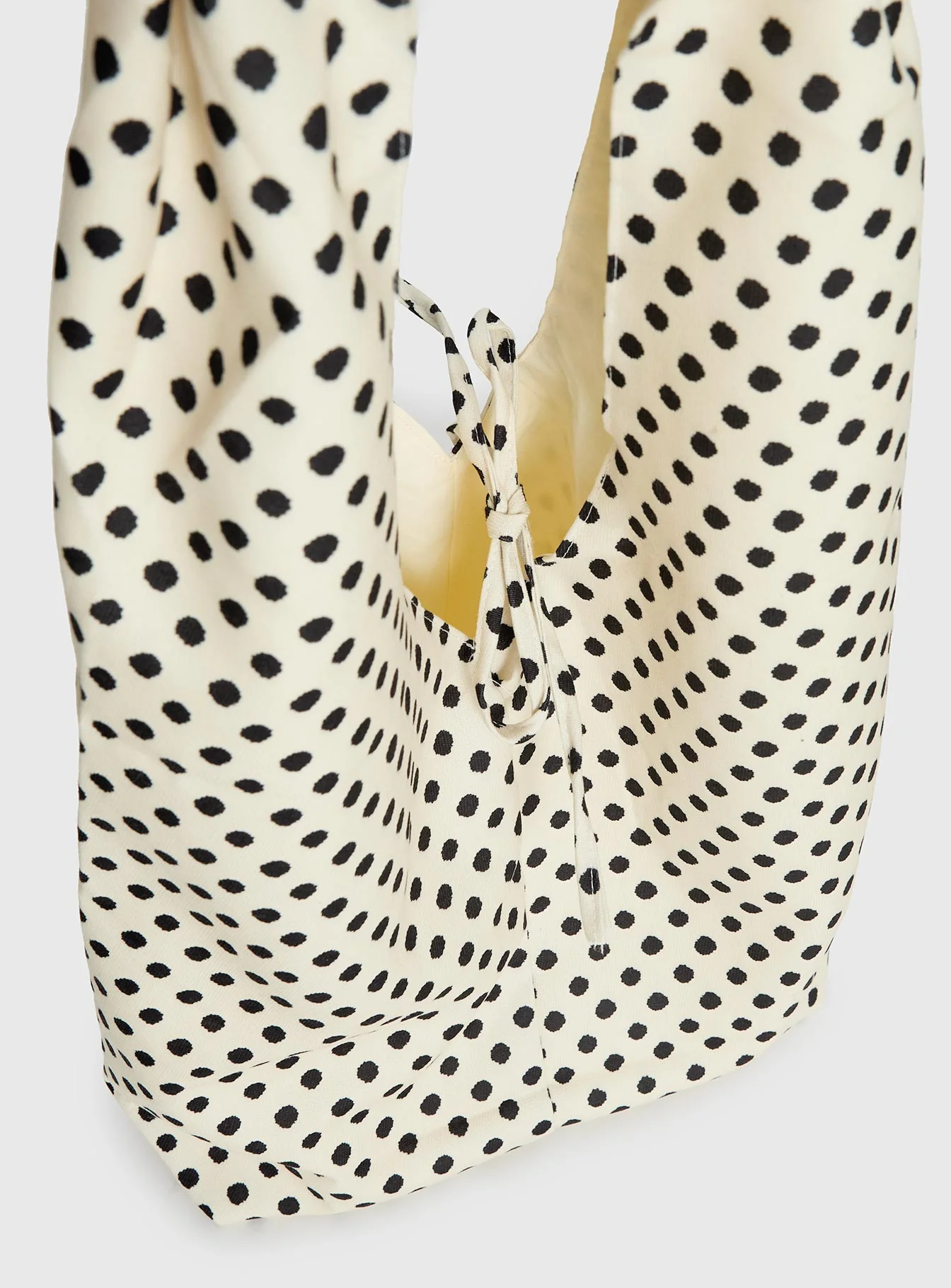 Sunday Sunrise Slouchy Bag White Polka Dot - Image 5