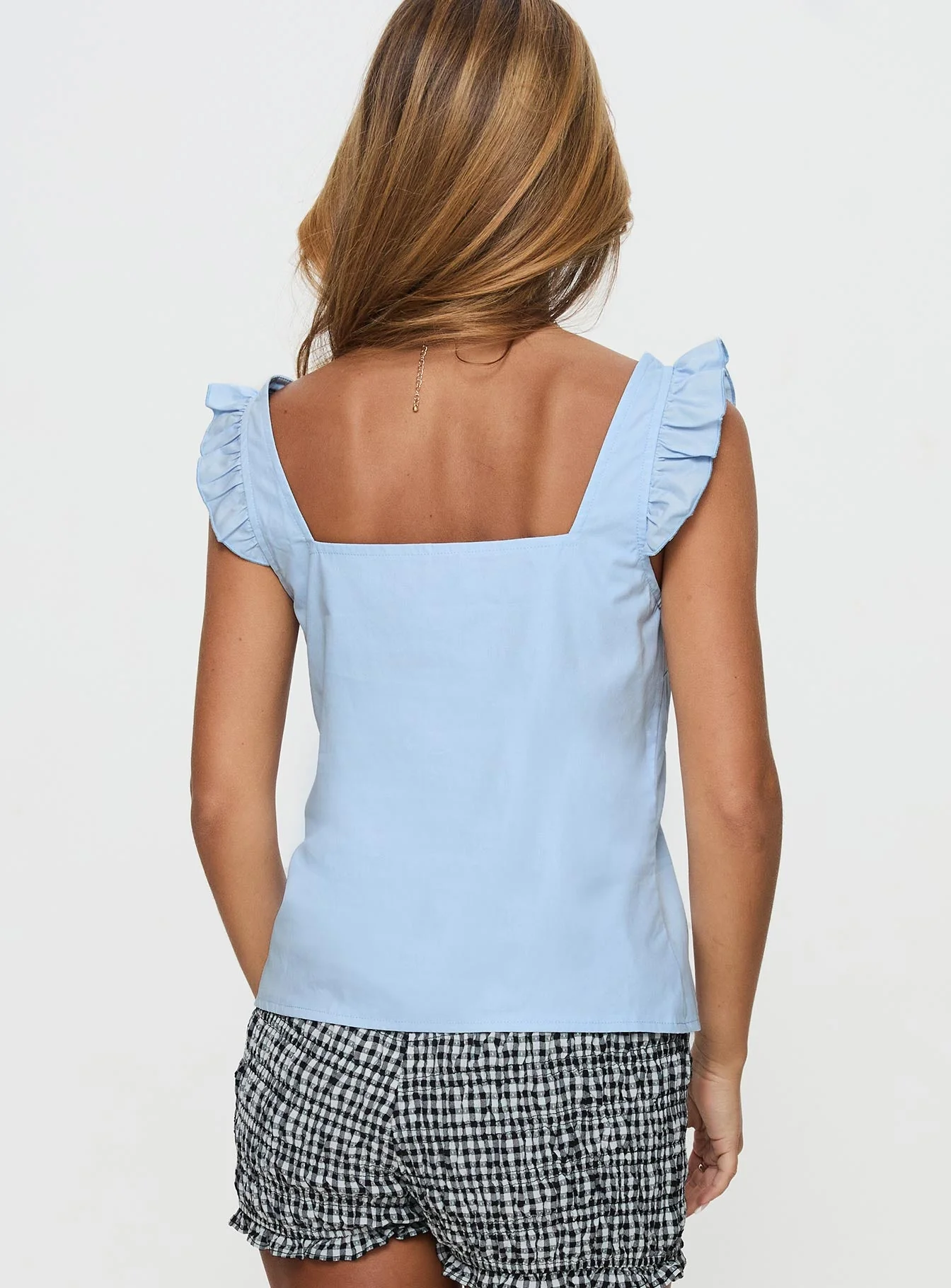 Sunflare Tie Up Top Blue - Image 4