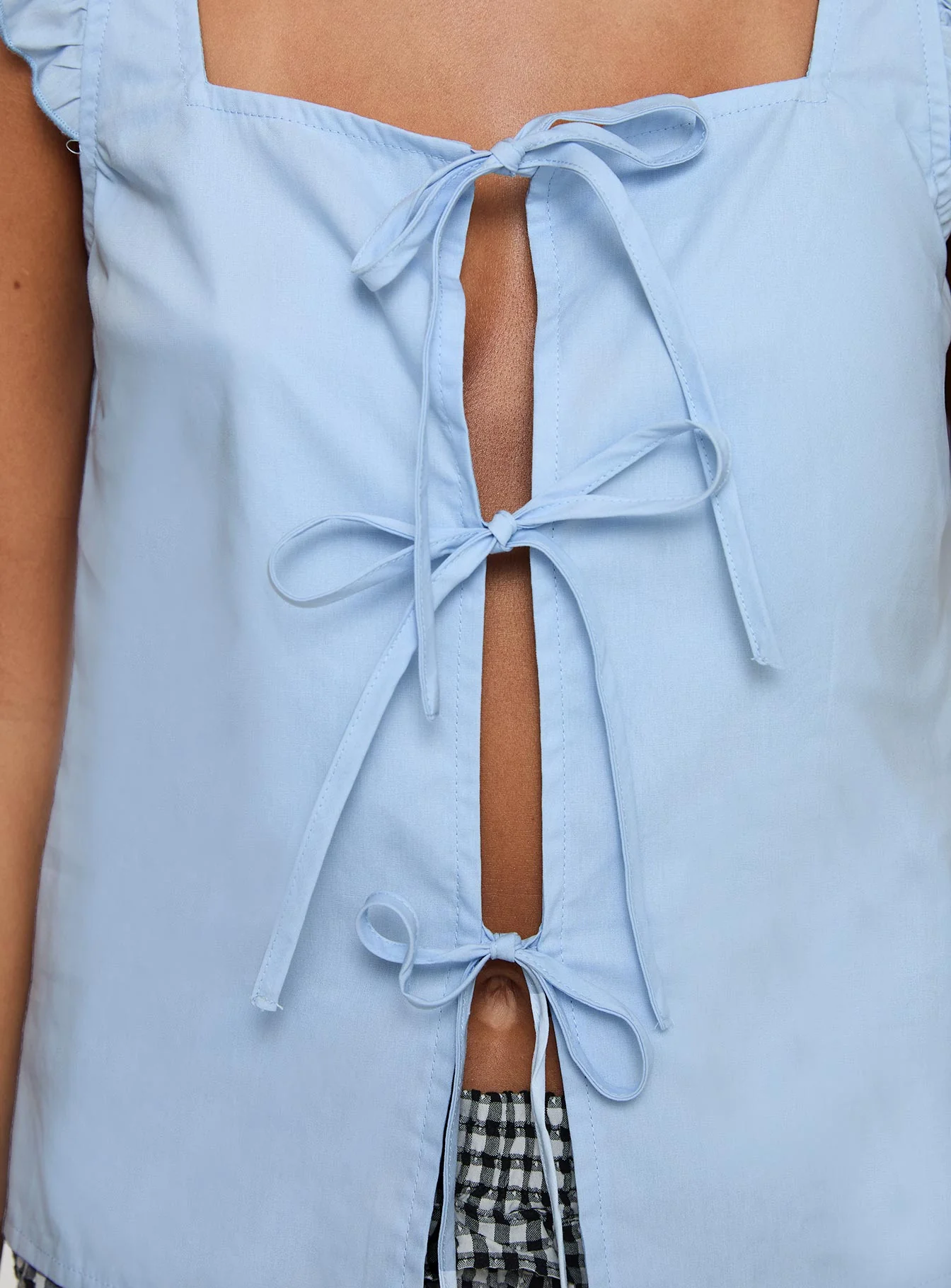 Sunflare Tie Up Top Blue - Image 5