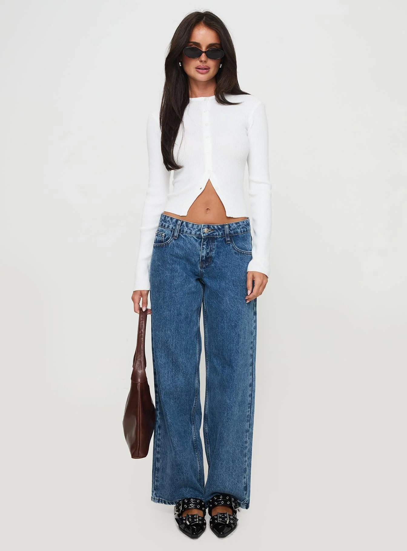 Suzu Long Sleeve Knit Top White - Image 7