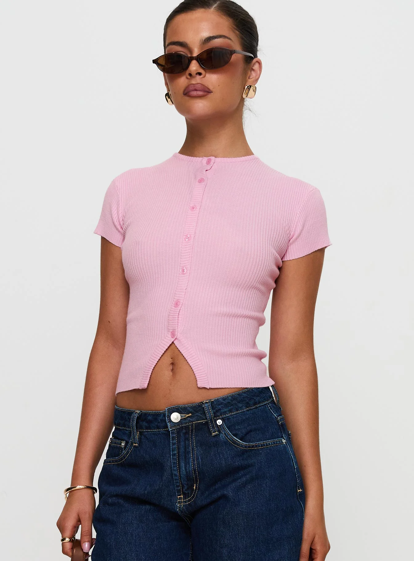 Suzu Knit Top Pink - Image 2