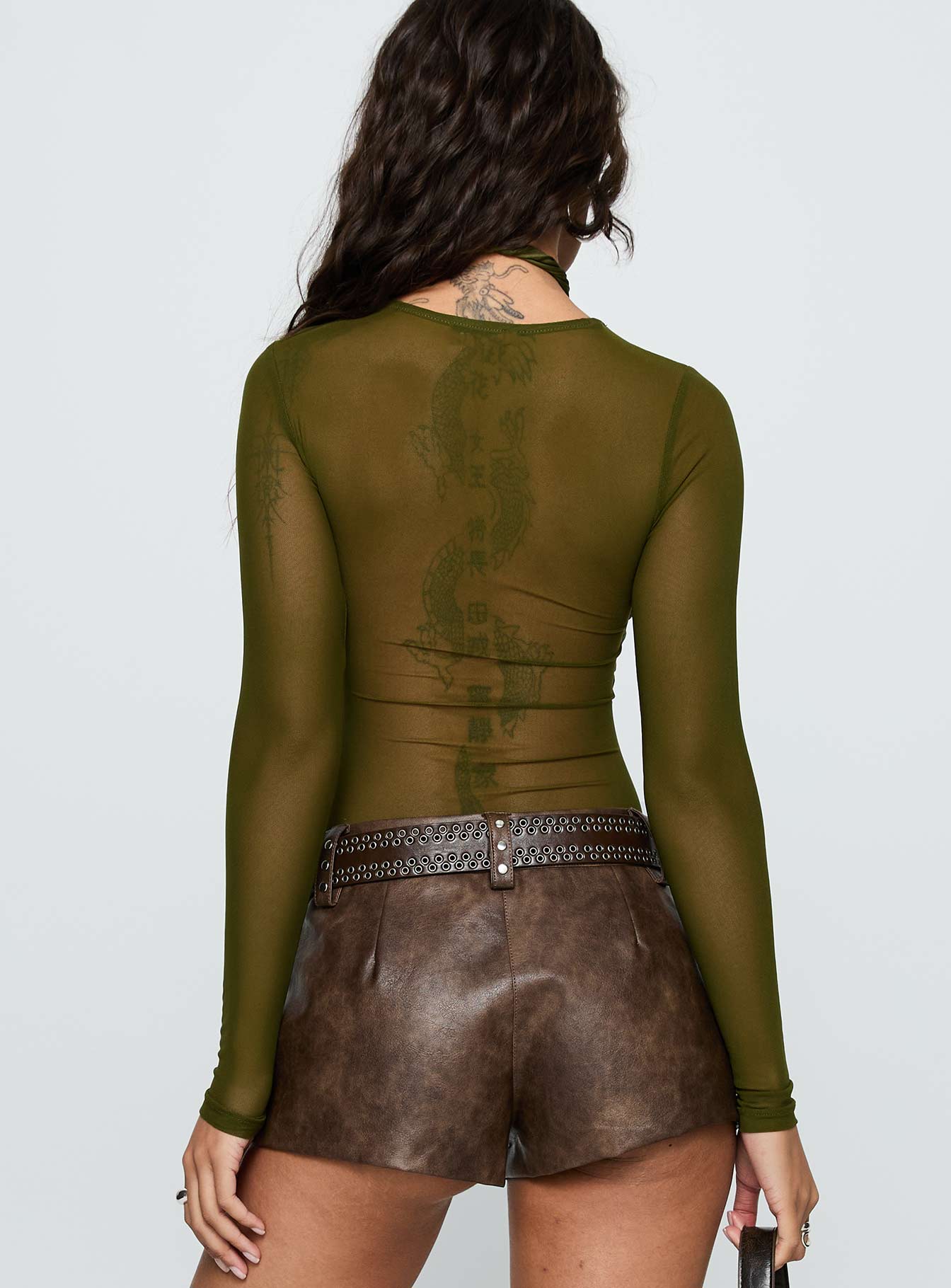 Sweeter Than Fiction Bodysuit Olive - Image 4