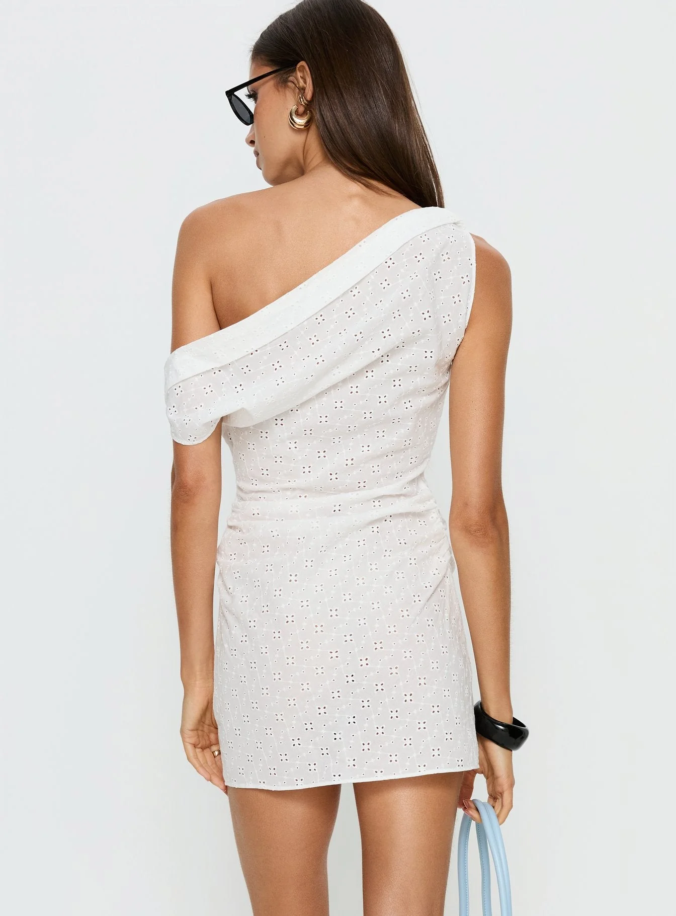 Sweetheart Mini Dress White Anglaise - Image 5