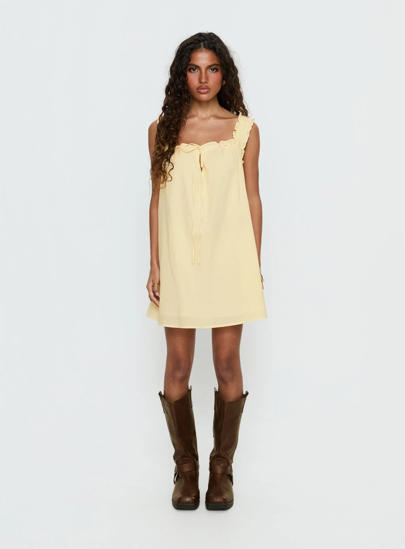 Swing Mini Dress Lemon - Image 6