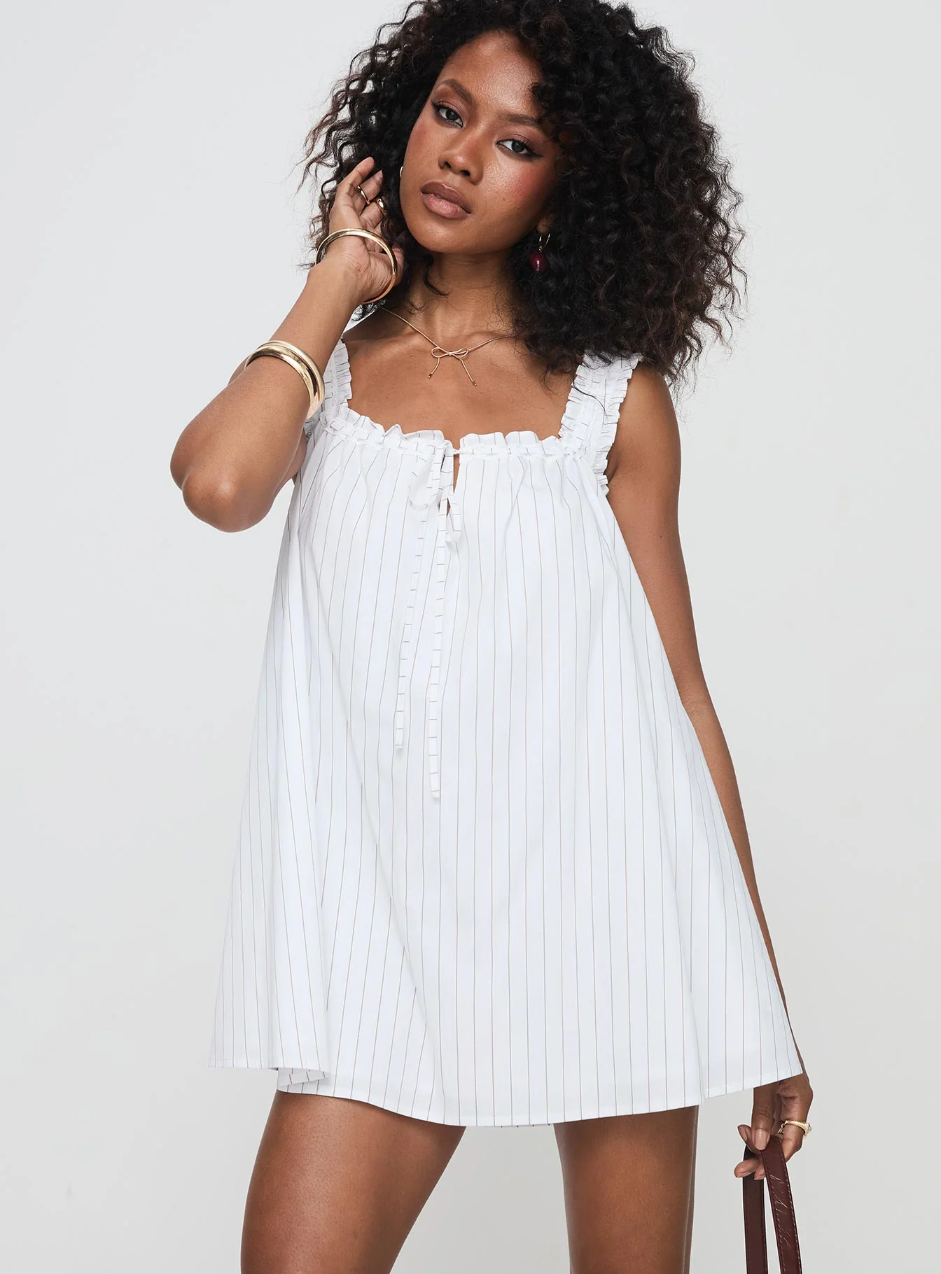 Swing Mini Dress Stripe - Image 2