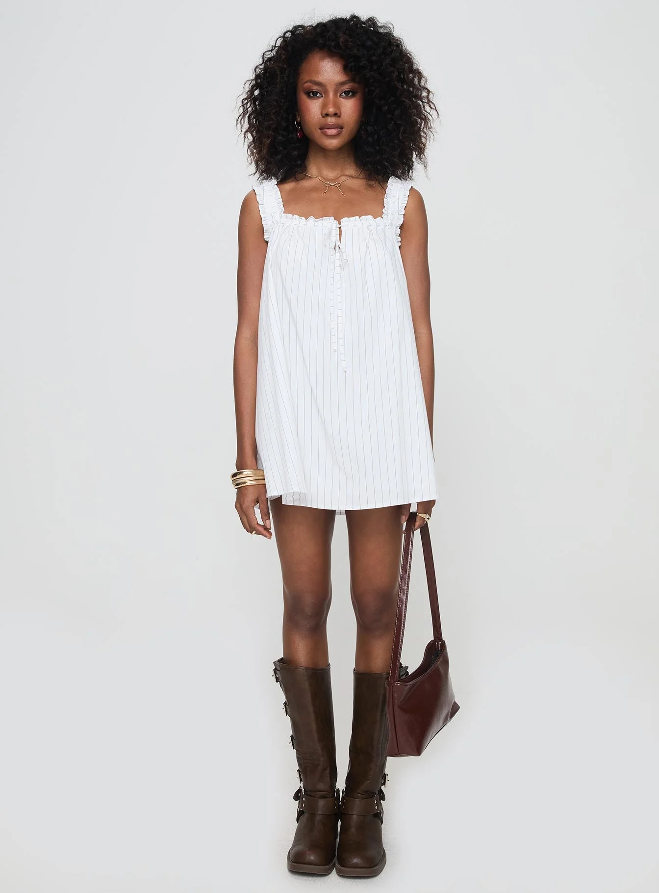 Swing Mini Dress Stripe - Image 7