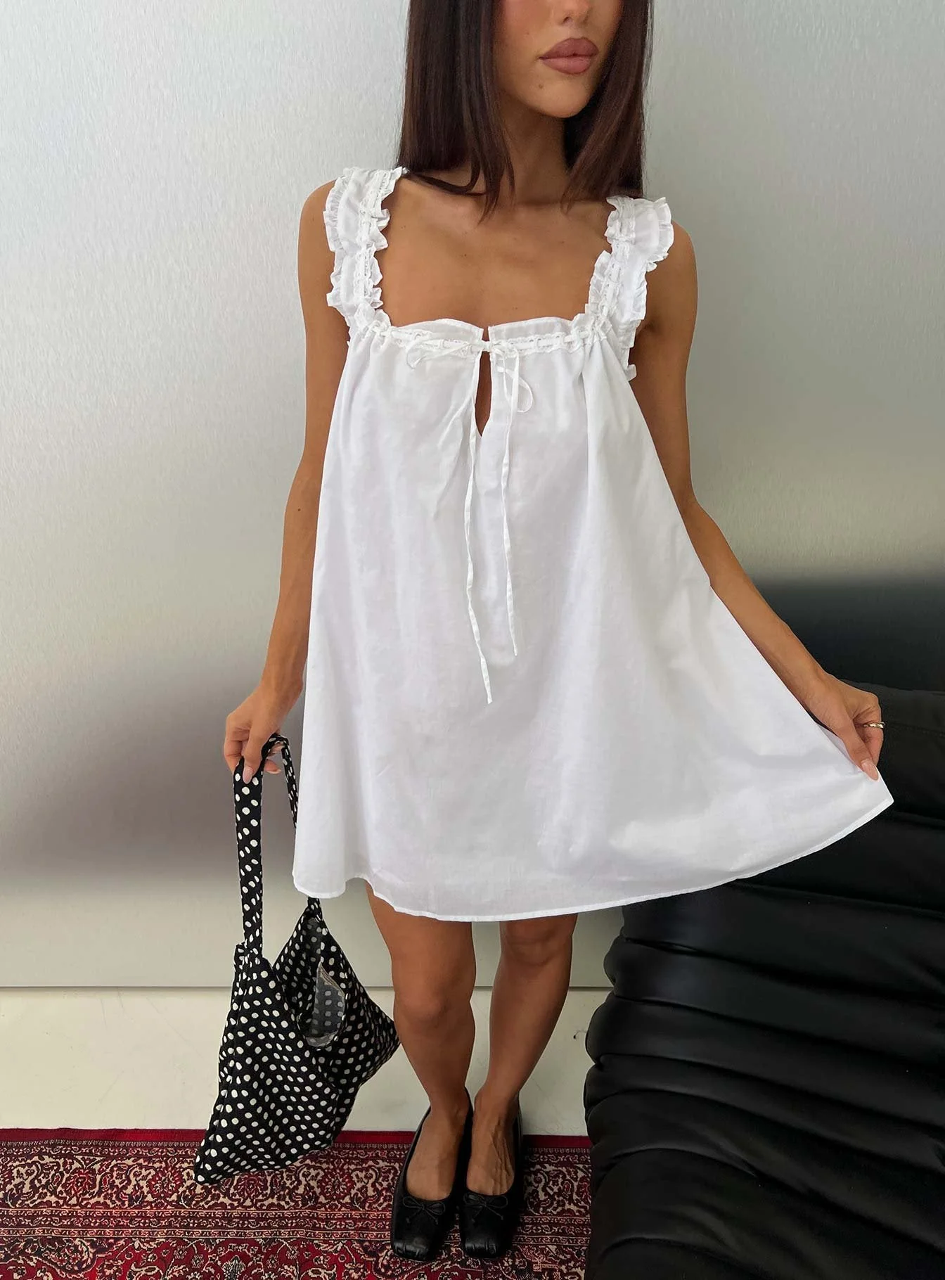 Swing Mini Dress White Tall - Image 9