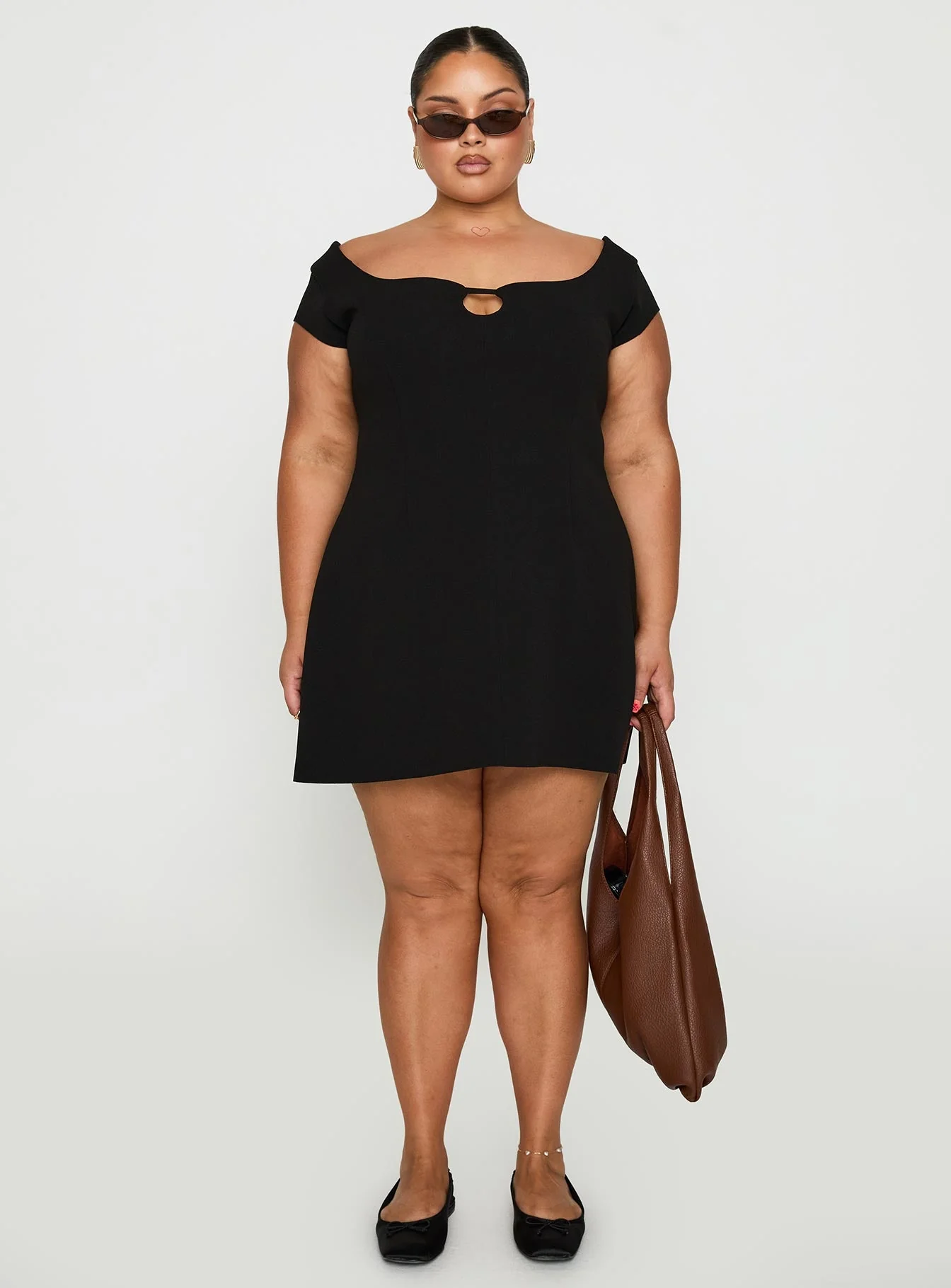 Sylvette Mini Dress Black Curve - Image 7