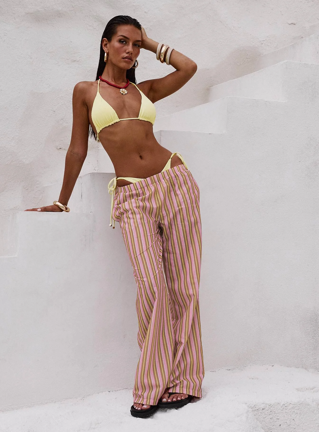 Taja Pants Pink Stripe - Image 3