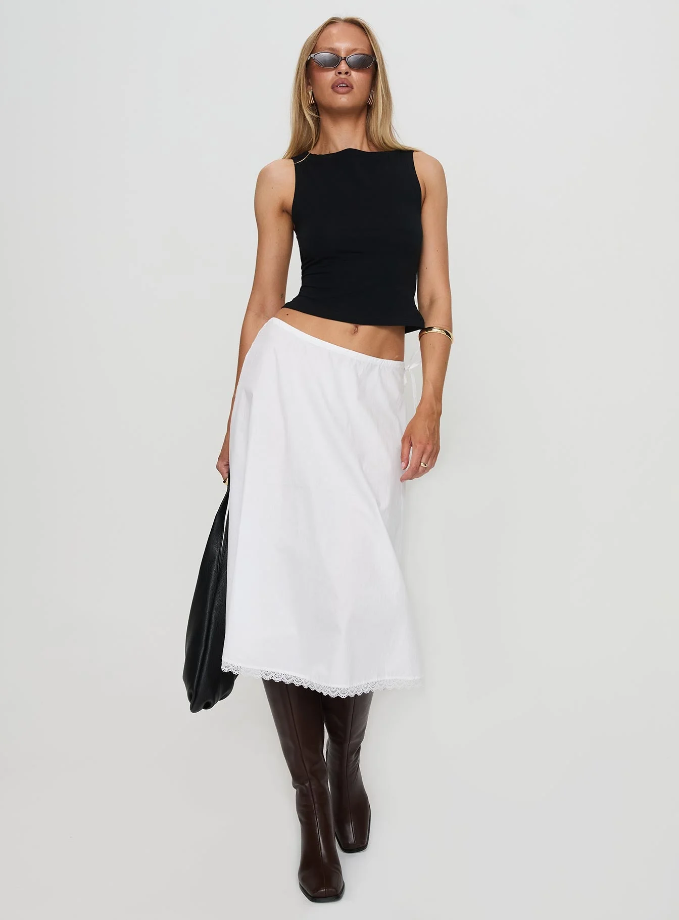 Taka Midi Skirt White - Image 2