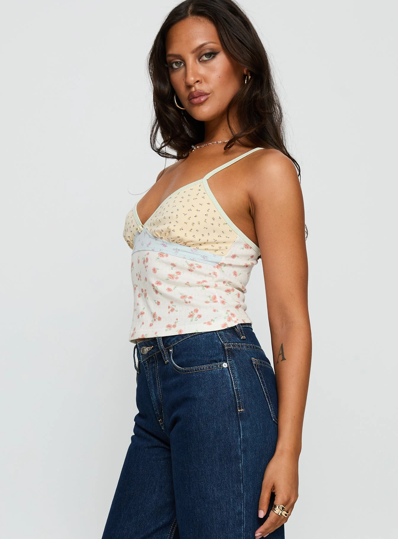 Talene Patchwork Cami Top Multi - Image 3