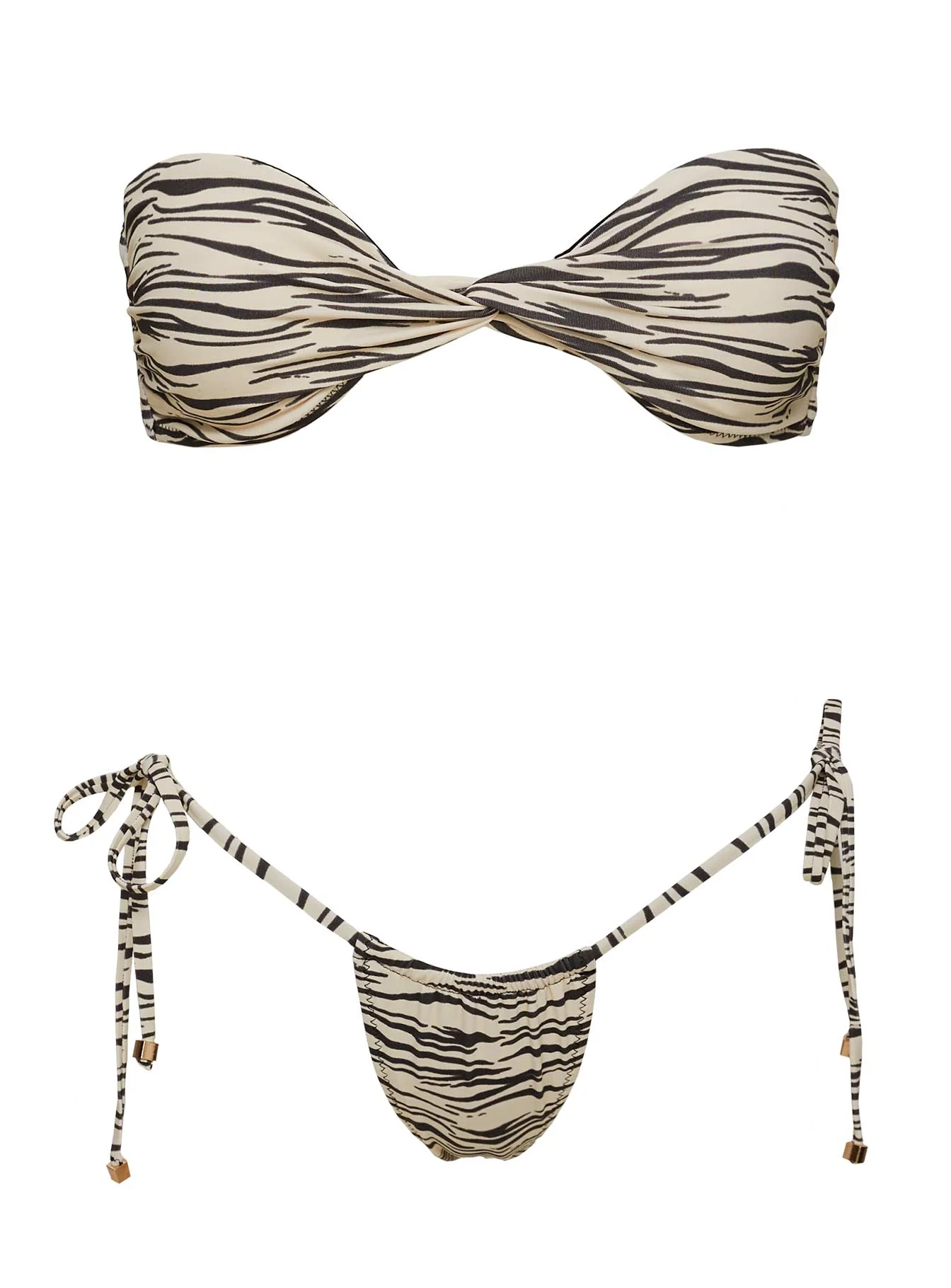 Tamrali Bandeau Bikini Top Zebra - Image 6