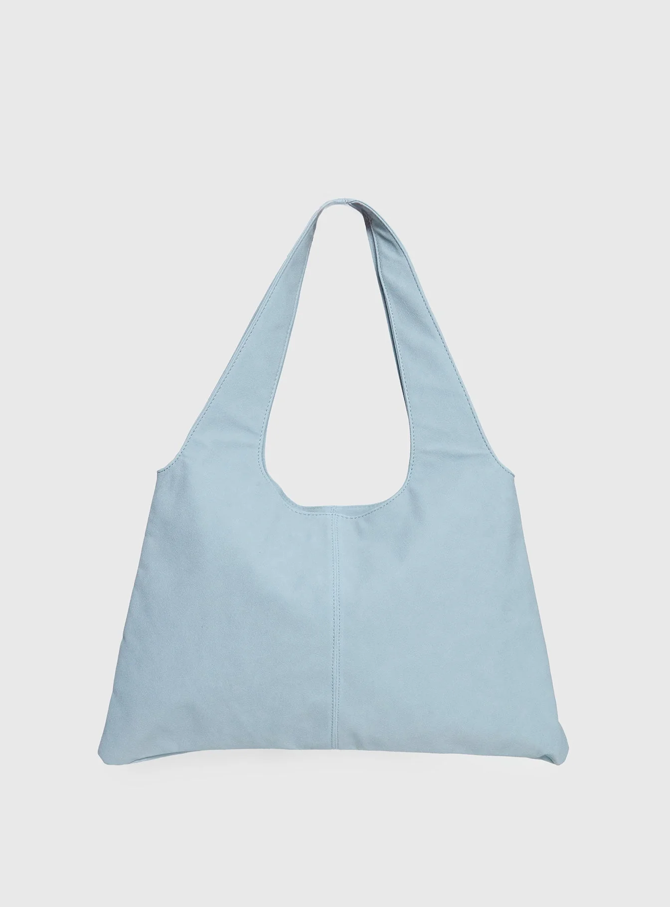 Tell The Truth Studded Faux Suede Bag Blue - Image 3