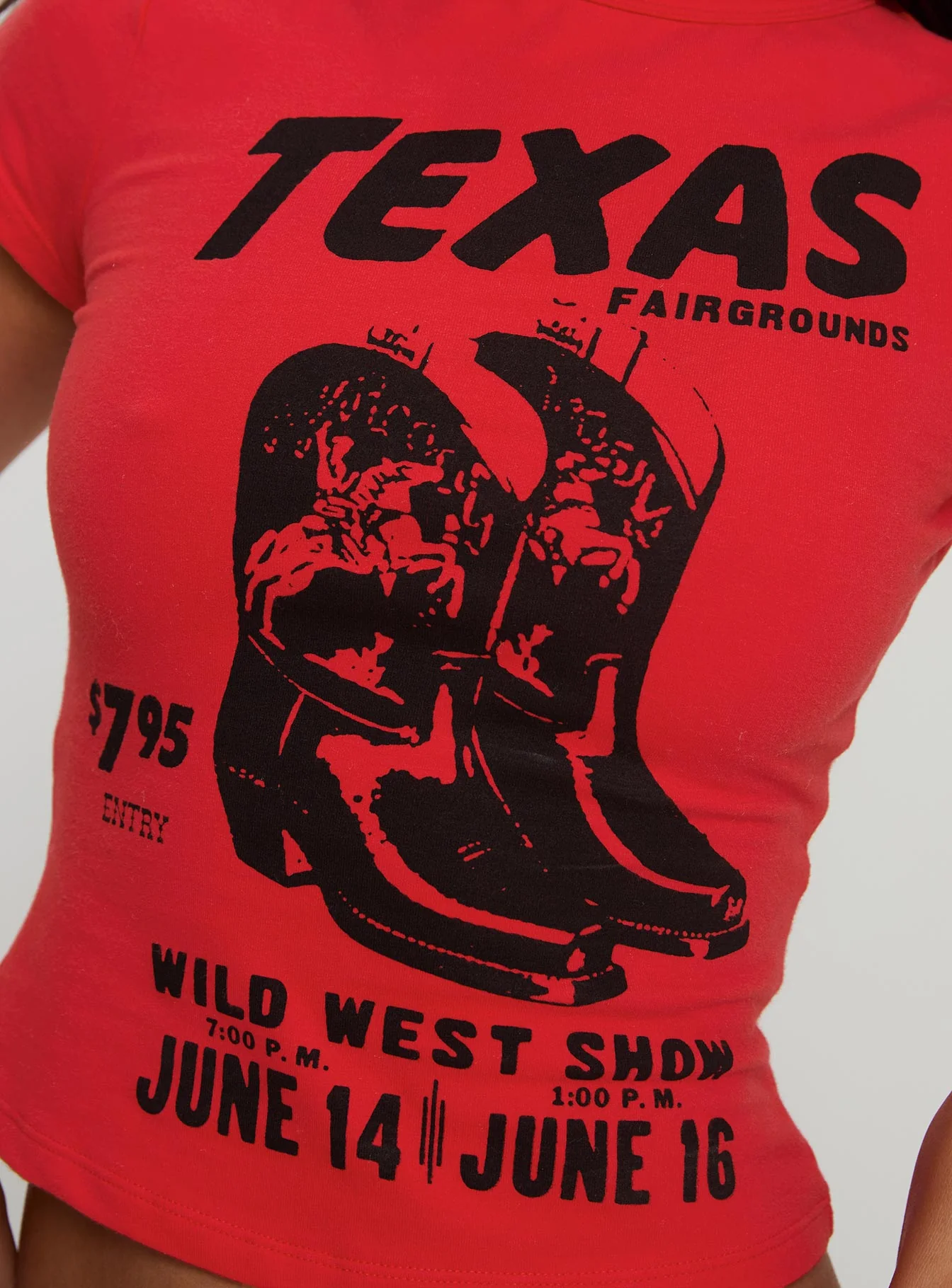 Texas Baby Tee Red - Image 6