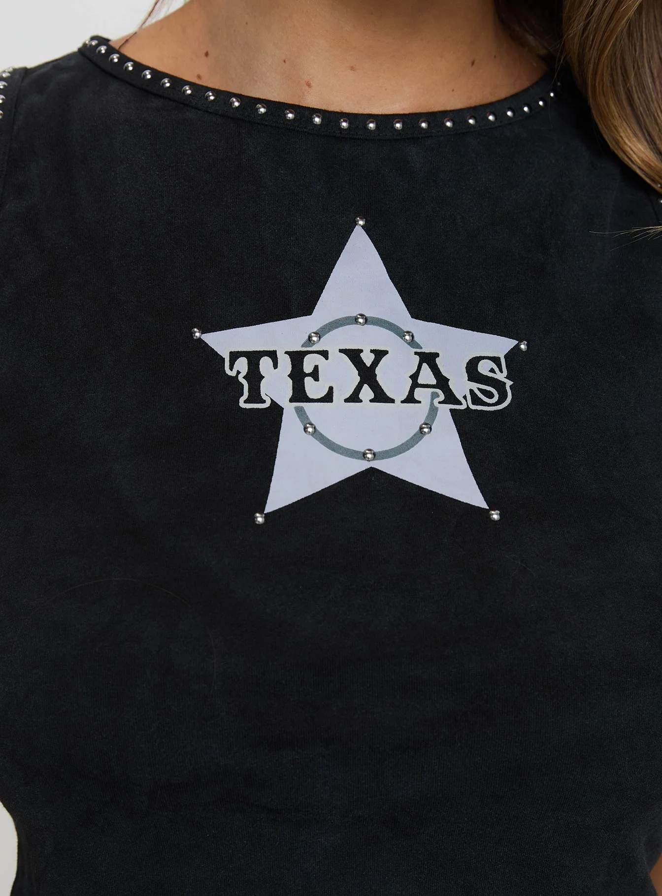 Texas Star Tank Top Black - Image 6