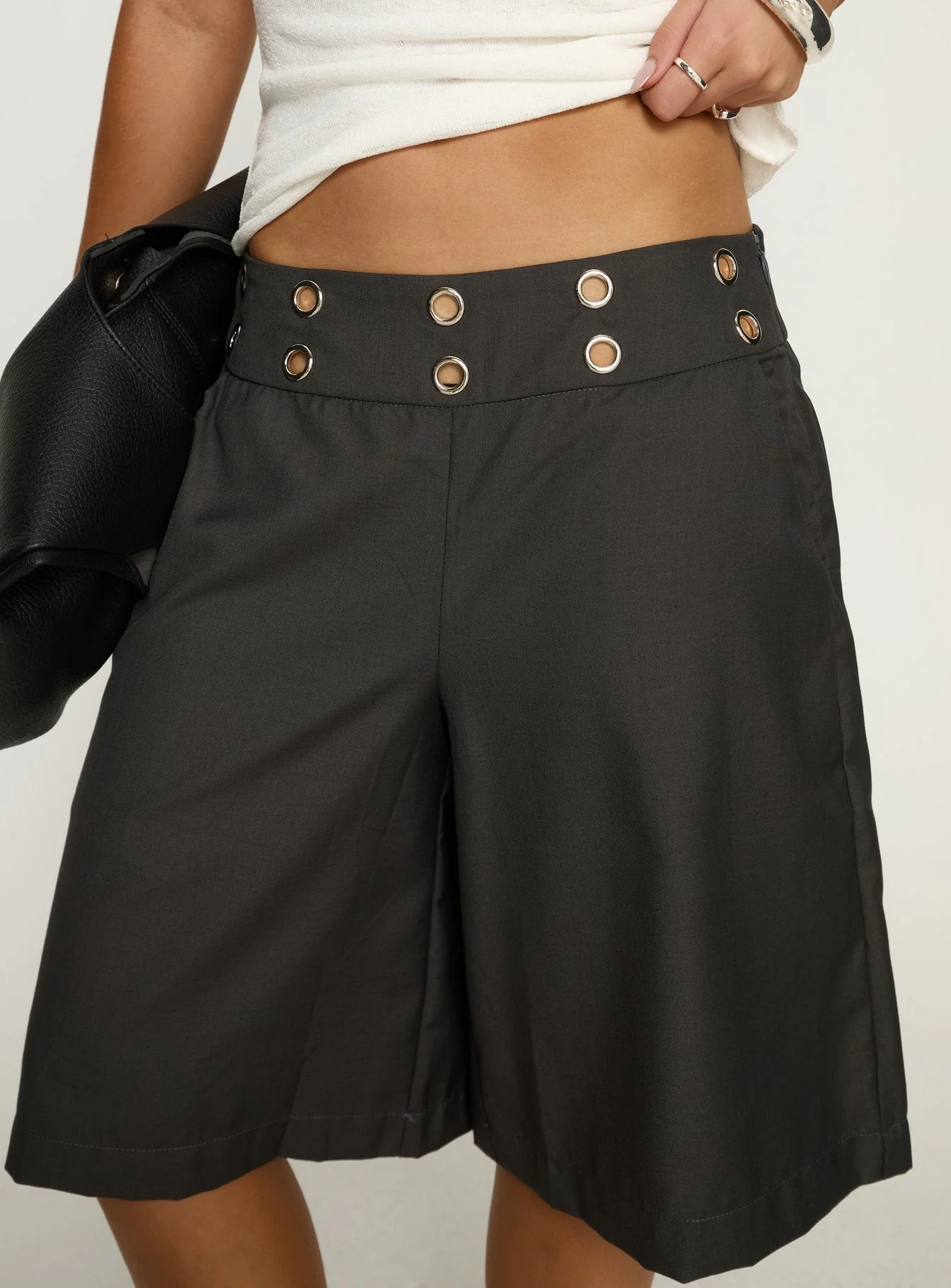 Teza Eyelet Jorts Grey - Image 7